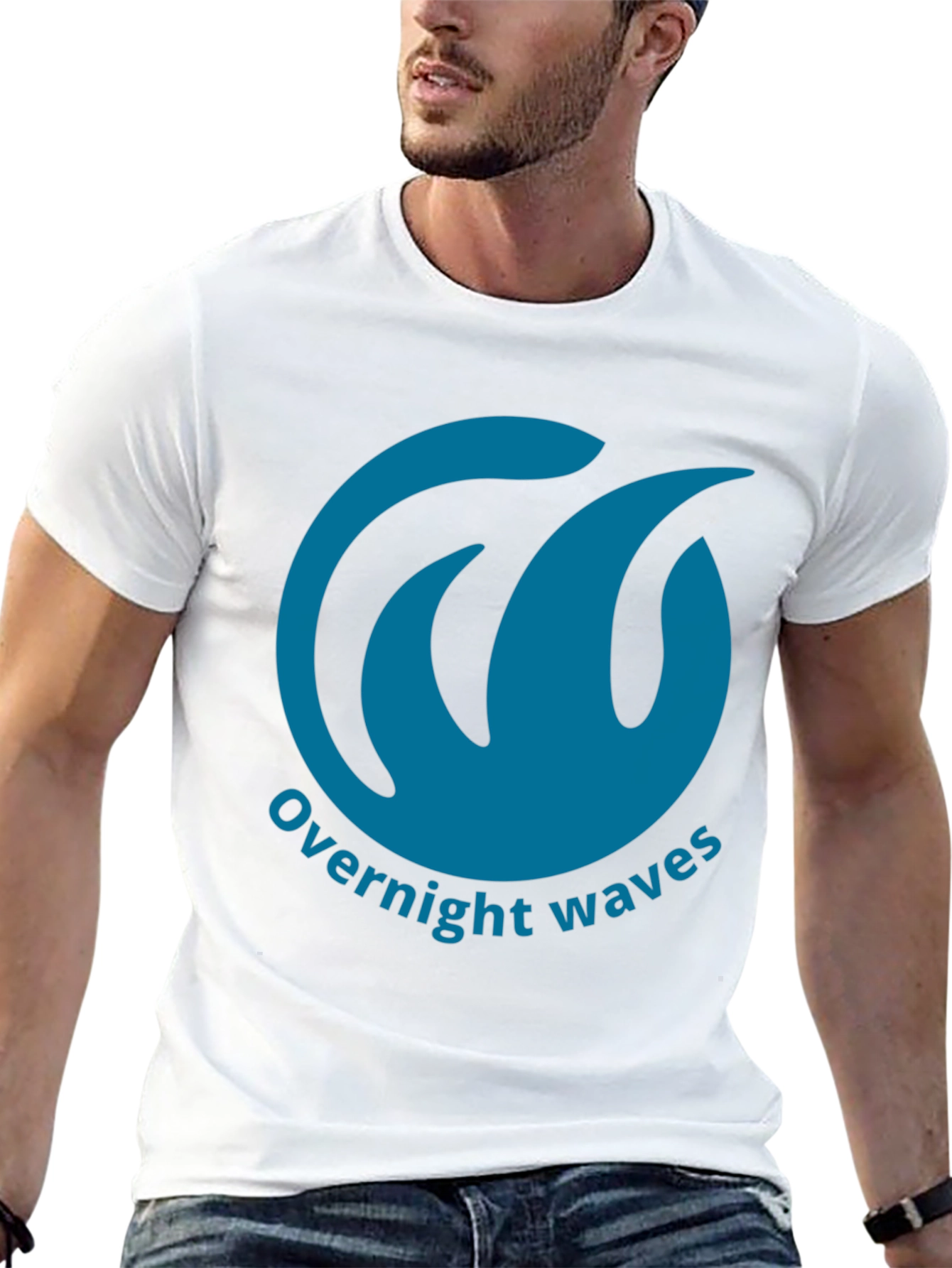 Overnight Waves Graphic Tee - Black