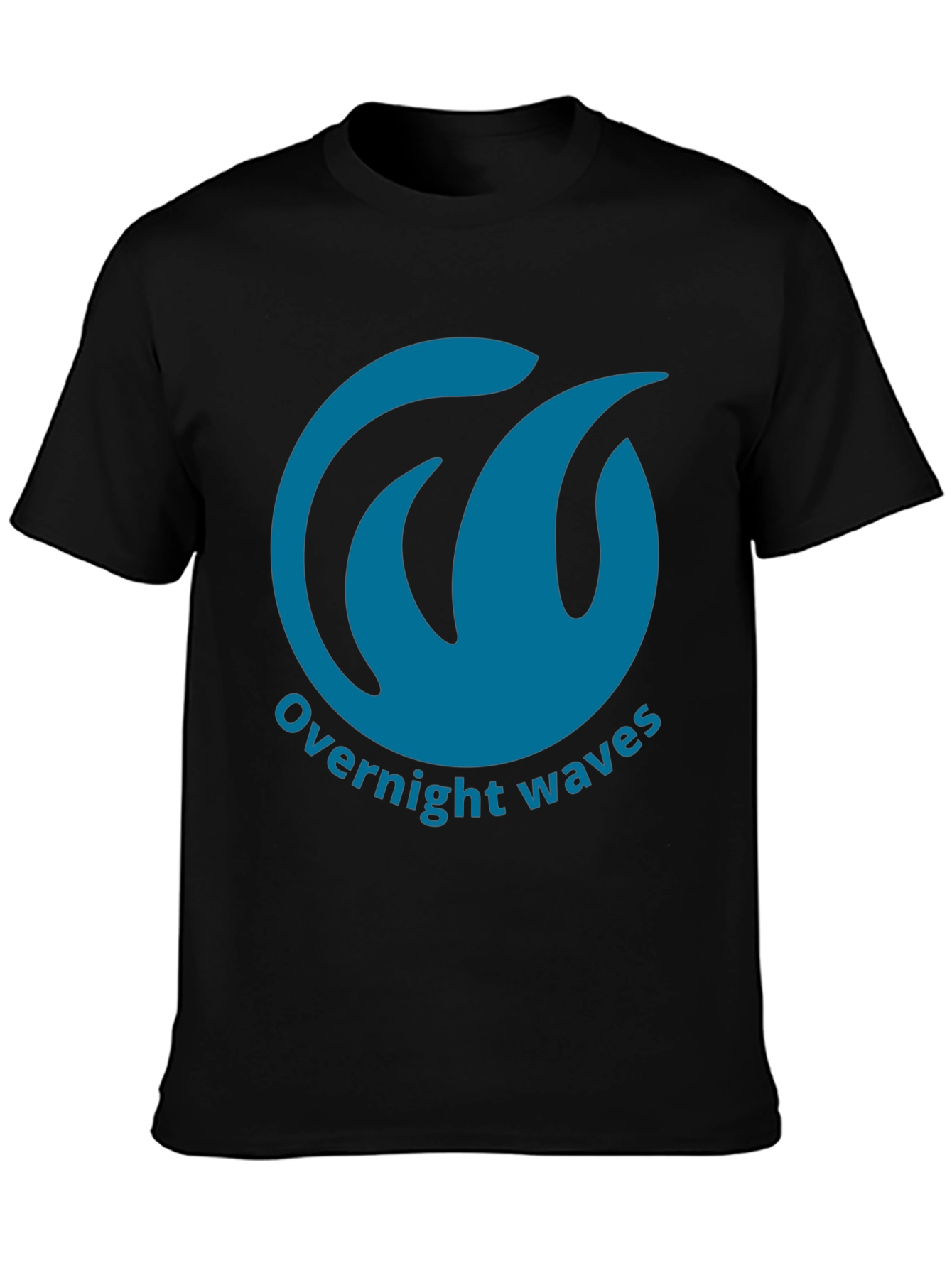 Overnight Waves Graphic Tee - Black