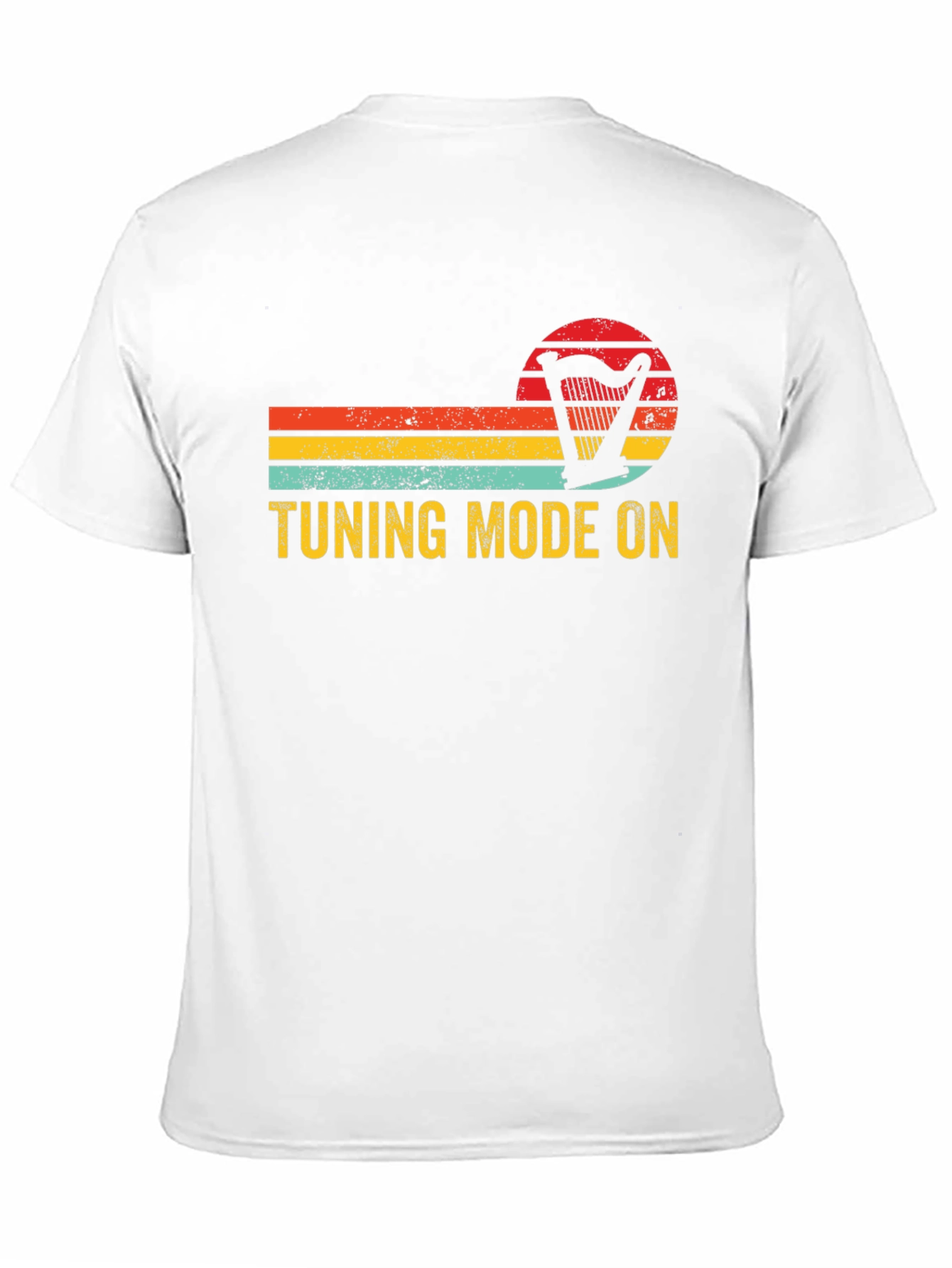 Tuning Mode On Harp Retro T-Shirt - Musician Gift