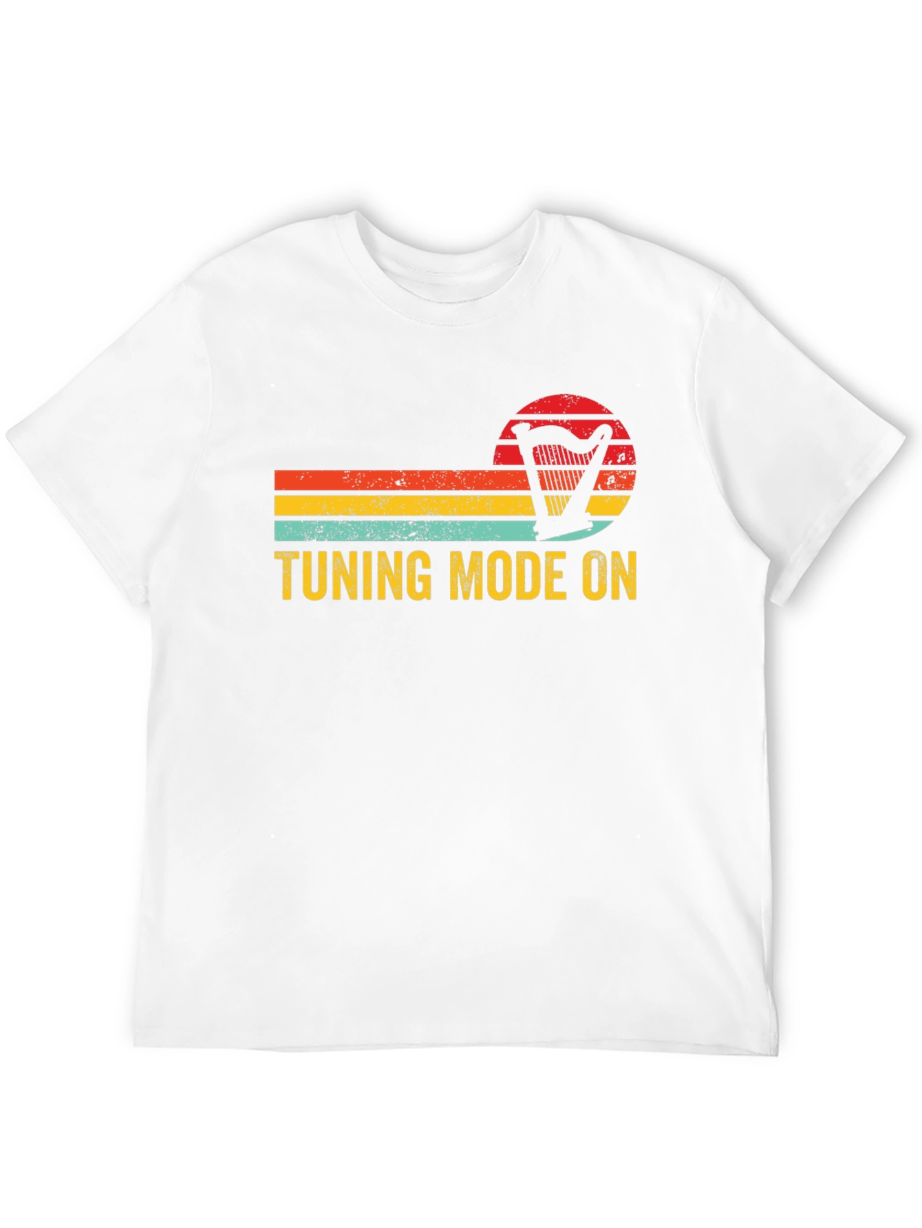 Tuning Mode On Harp Retro T-Shirt - Musician Gift