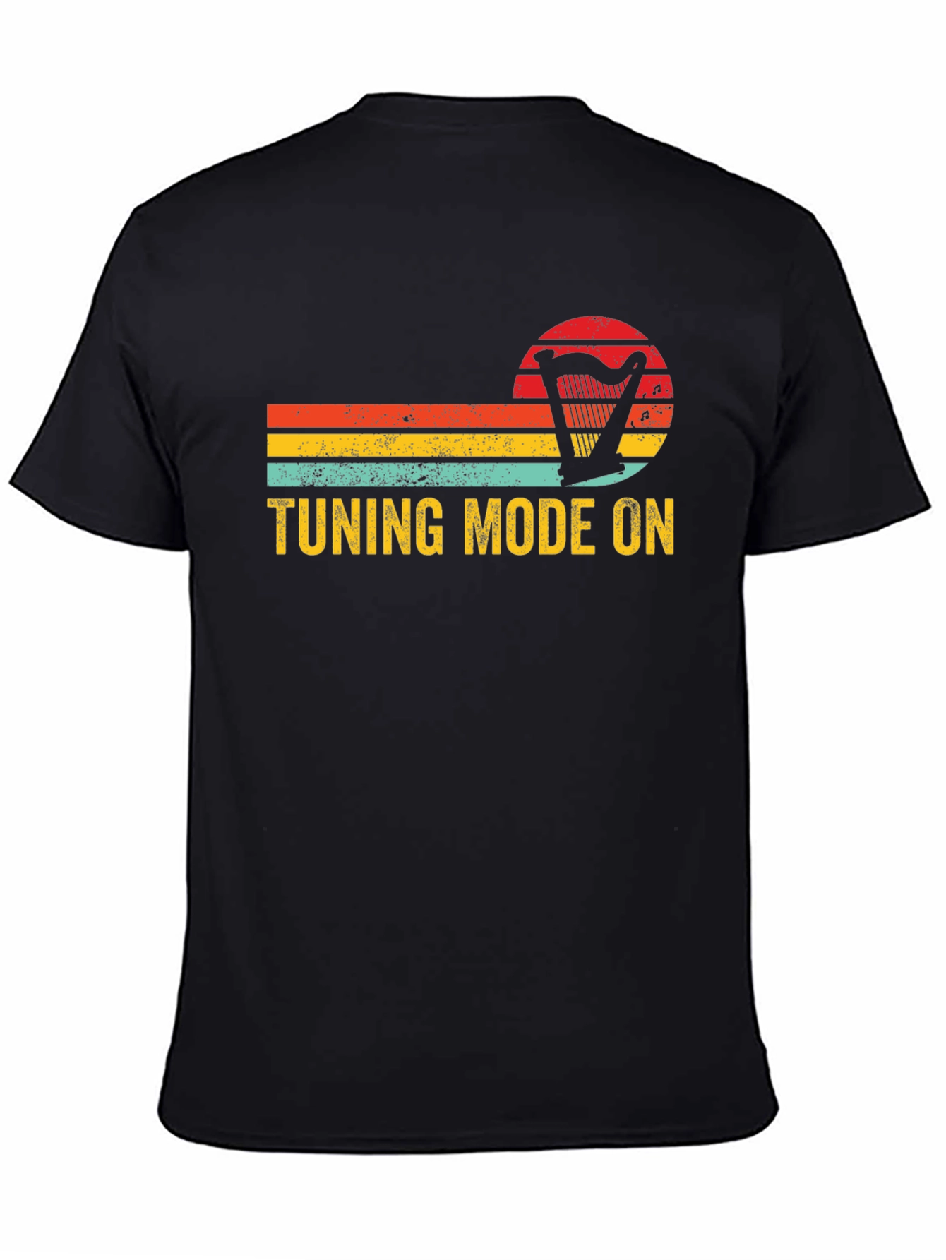 Tuning Mode On Harp Retro T-Shirt - Musician Gift