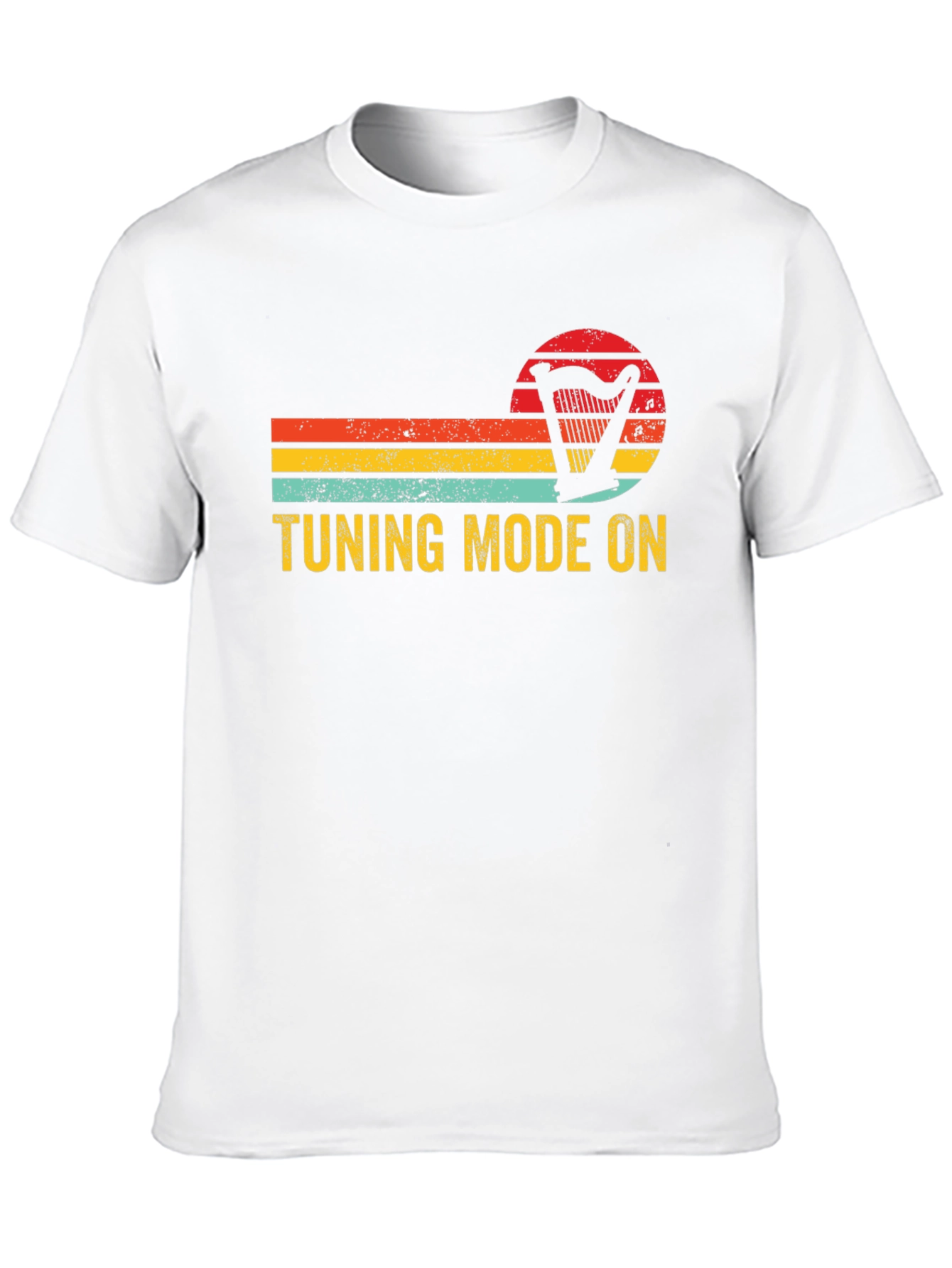 Tuning Mode On Harp Retro T-Shirt - Musician Gift