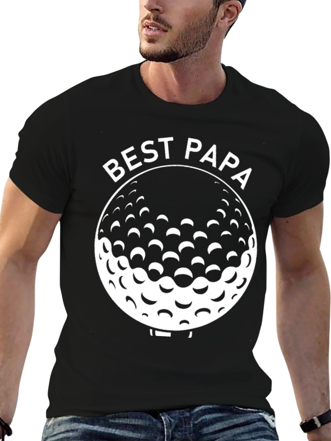 Best Papa Ever Golf Ball T-Shirt