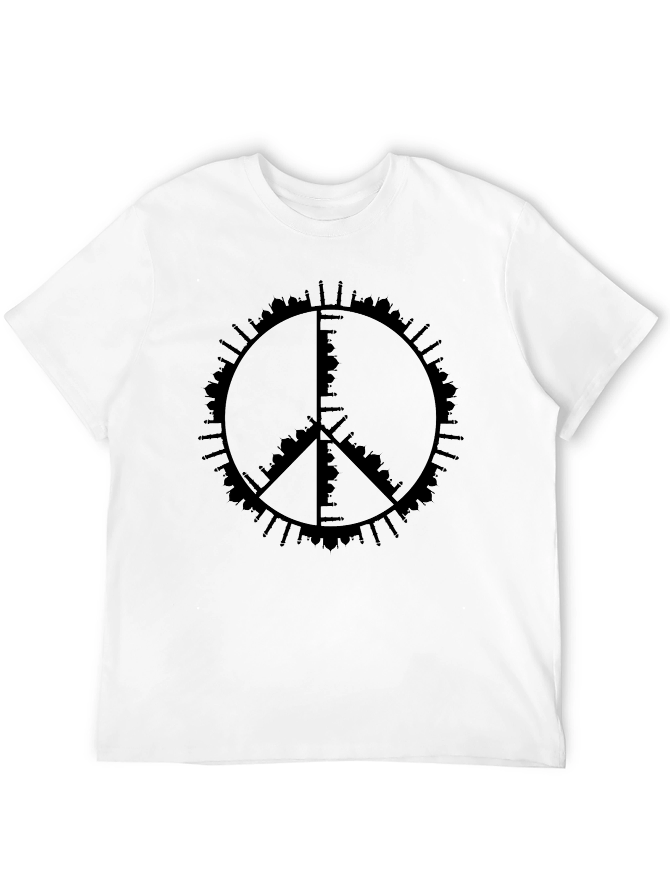 Peace Sign Skyline Graphic Tee