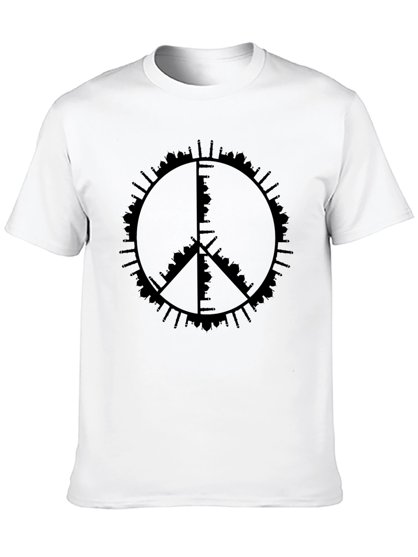 Peace Sign Skyline Graphic Tee