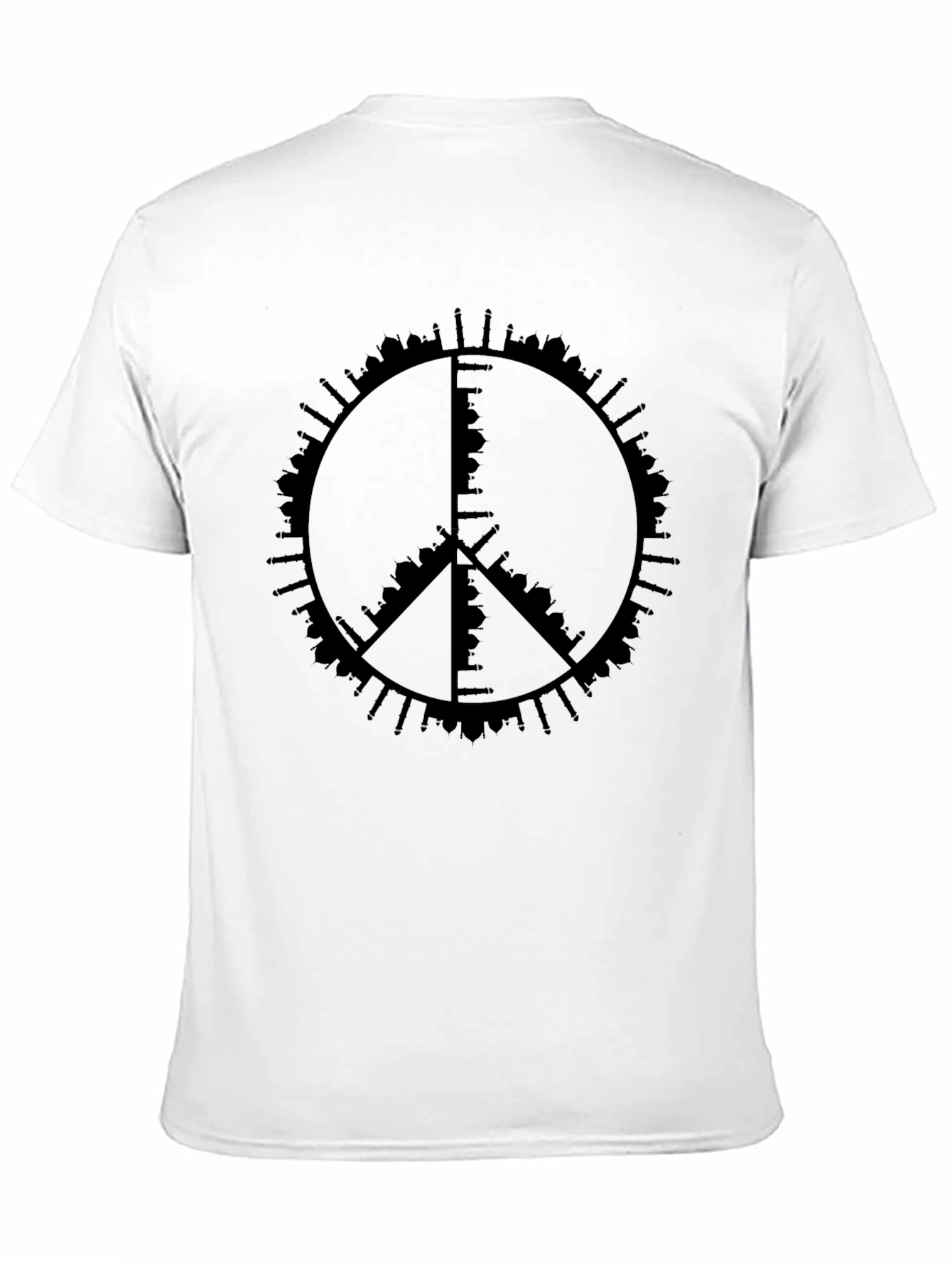 Peace Sign Skyline Graphic Tee