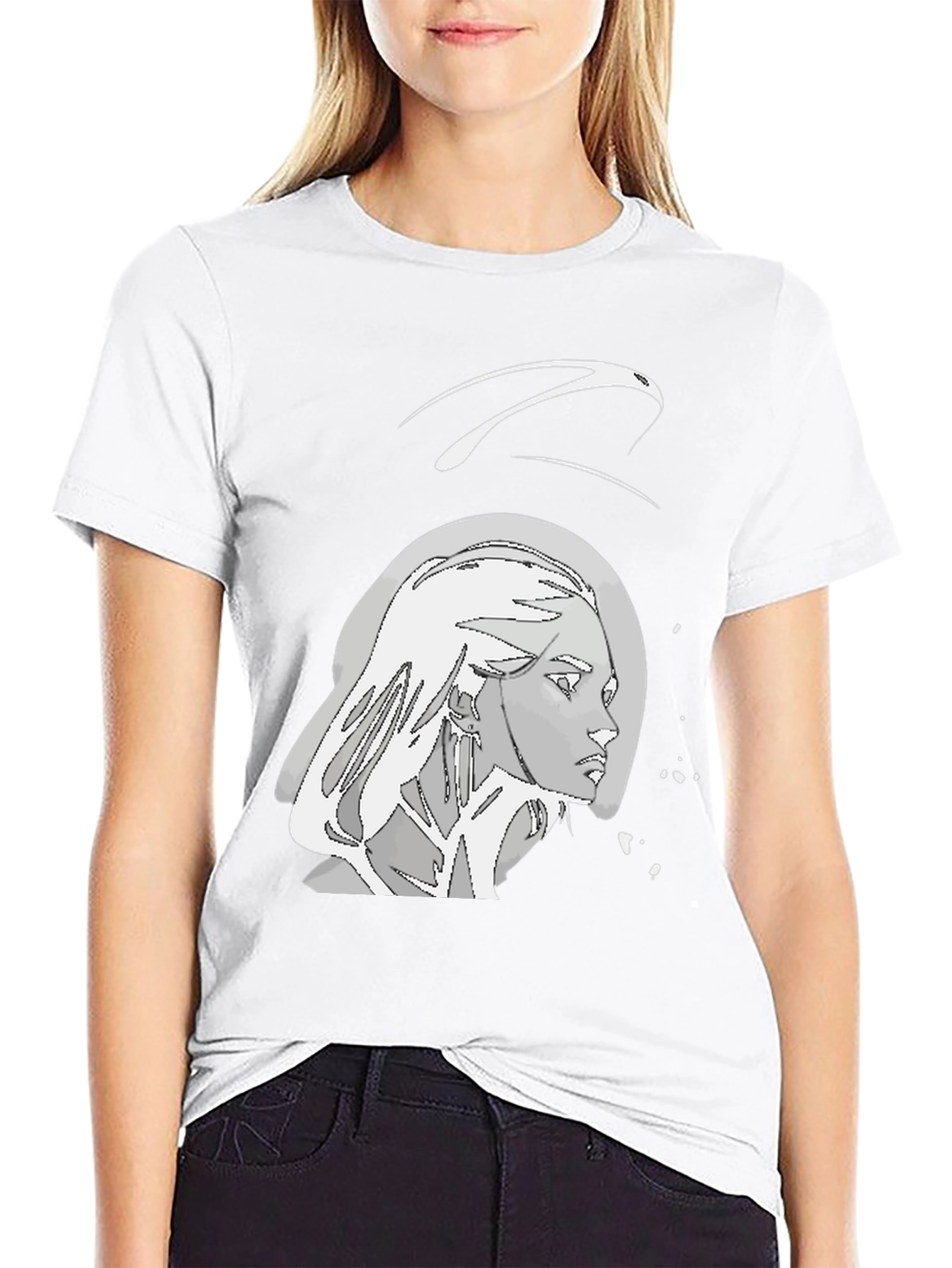 Modern Art Graphic Tee - Edgy Style