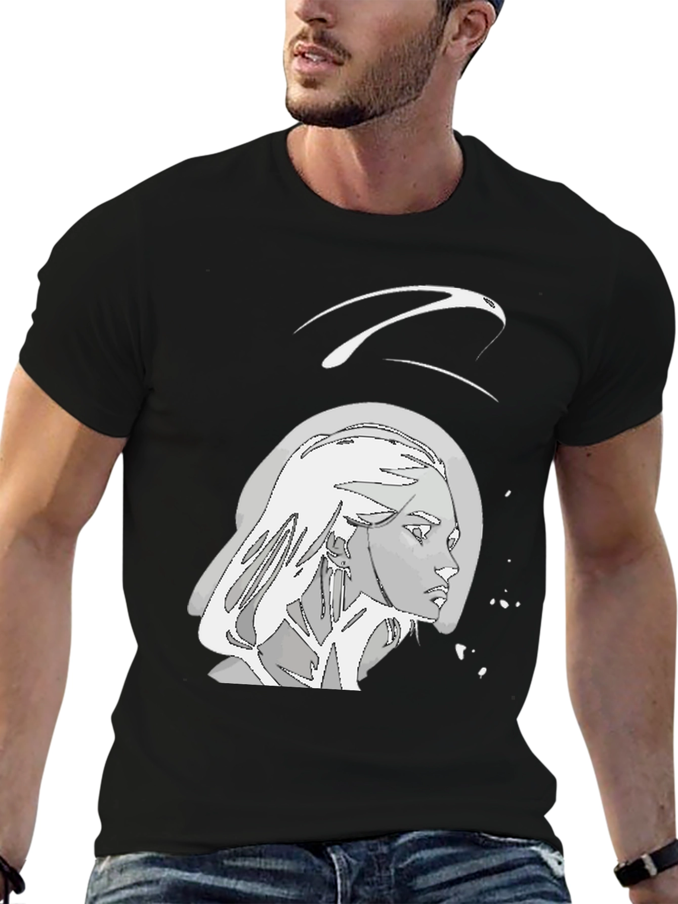 Modern Art Graphic Tee - Edgy Style