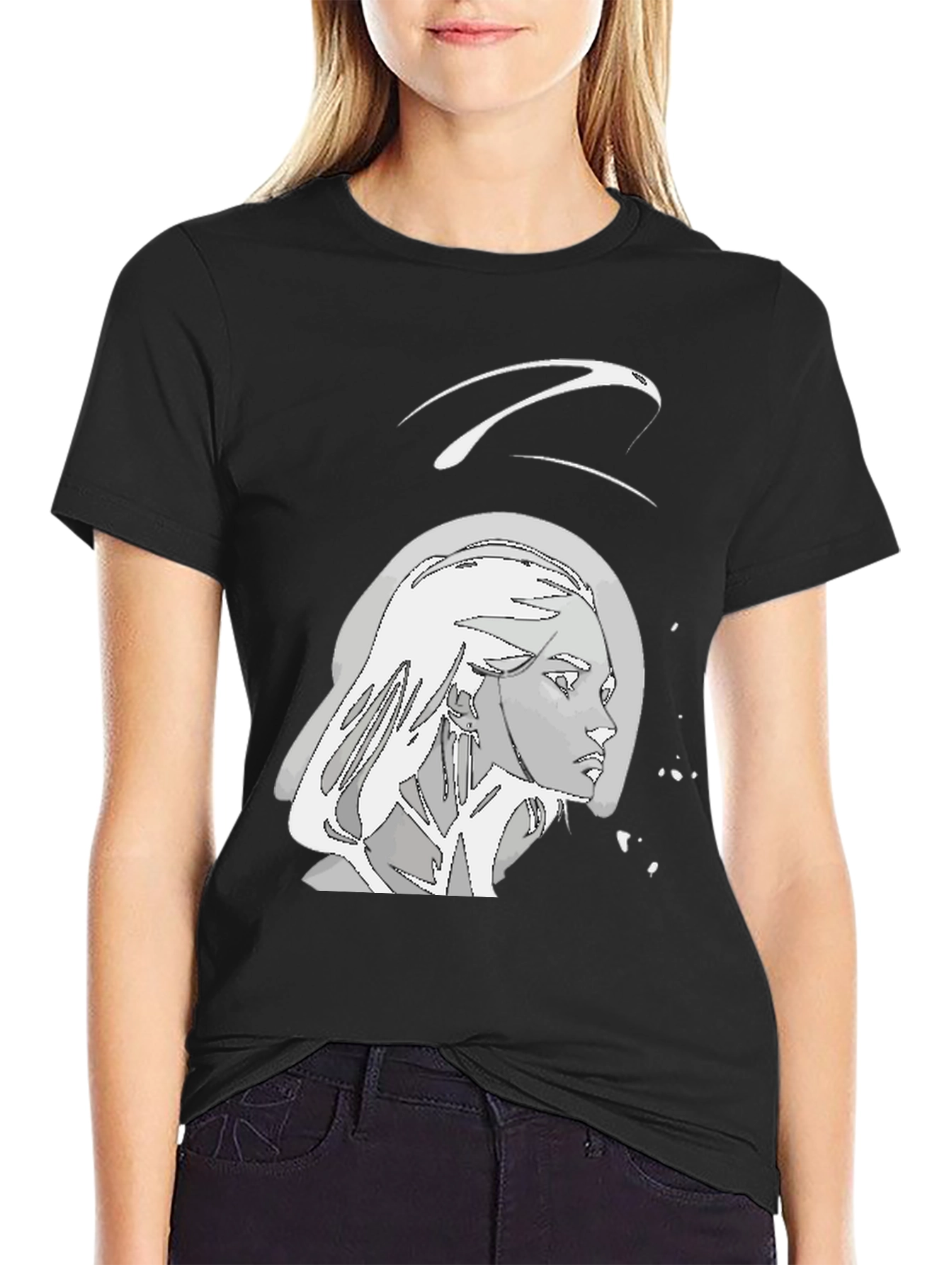 Modern Art Graphic Tee - Edgy Style