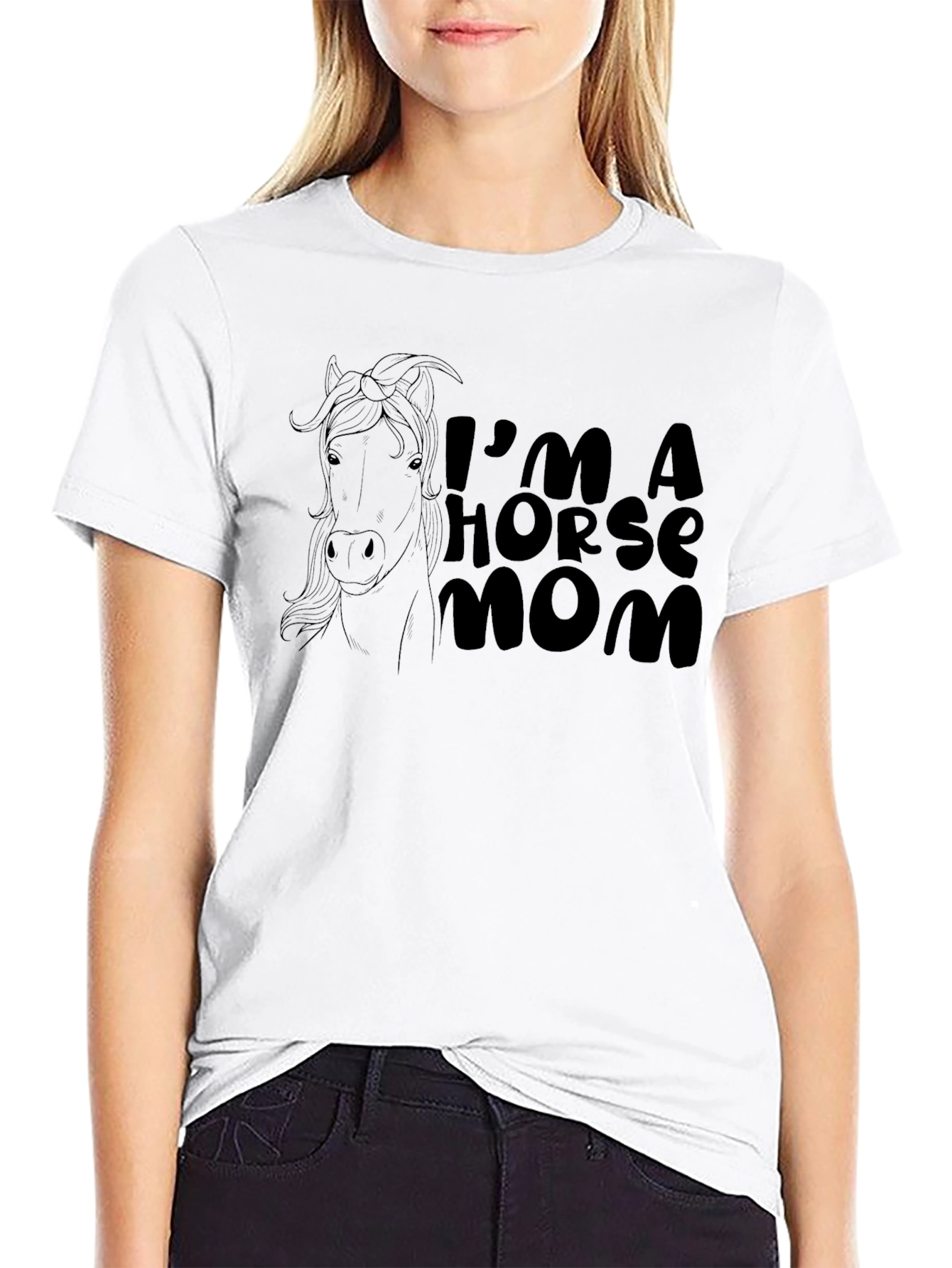 Im A Horse Mom T-Shirt - Novelty Tee