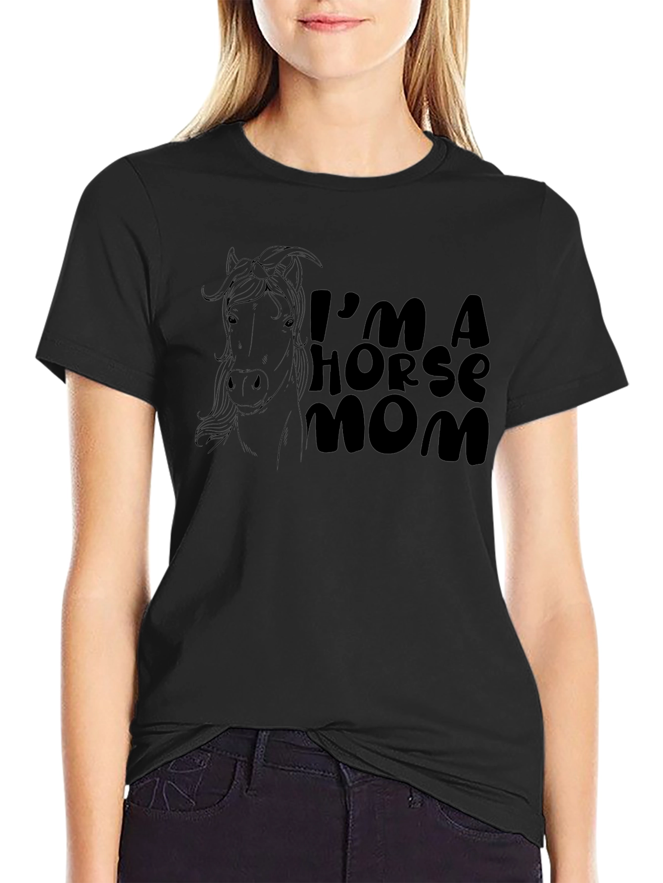 Im A Horse Mom T-Shirt - Novelty Tee