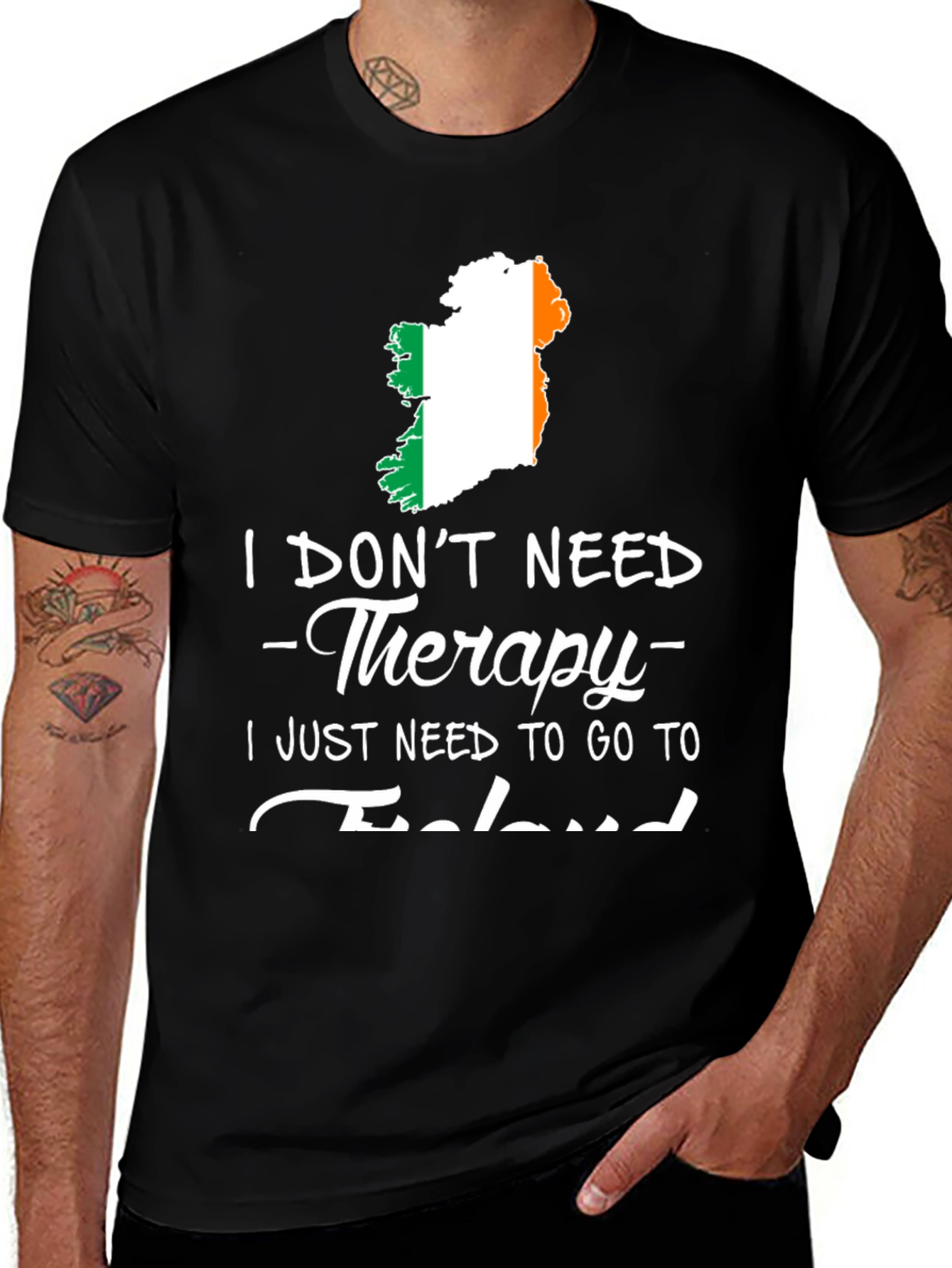 Ireland Therapy T-Shirt Funny Irish Vacation Tee