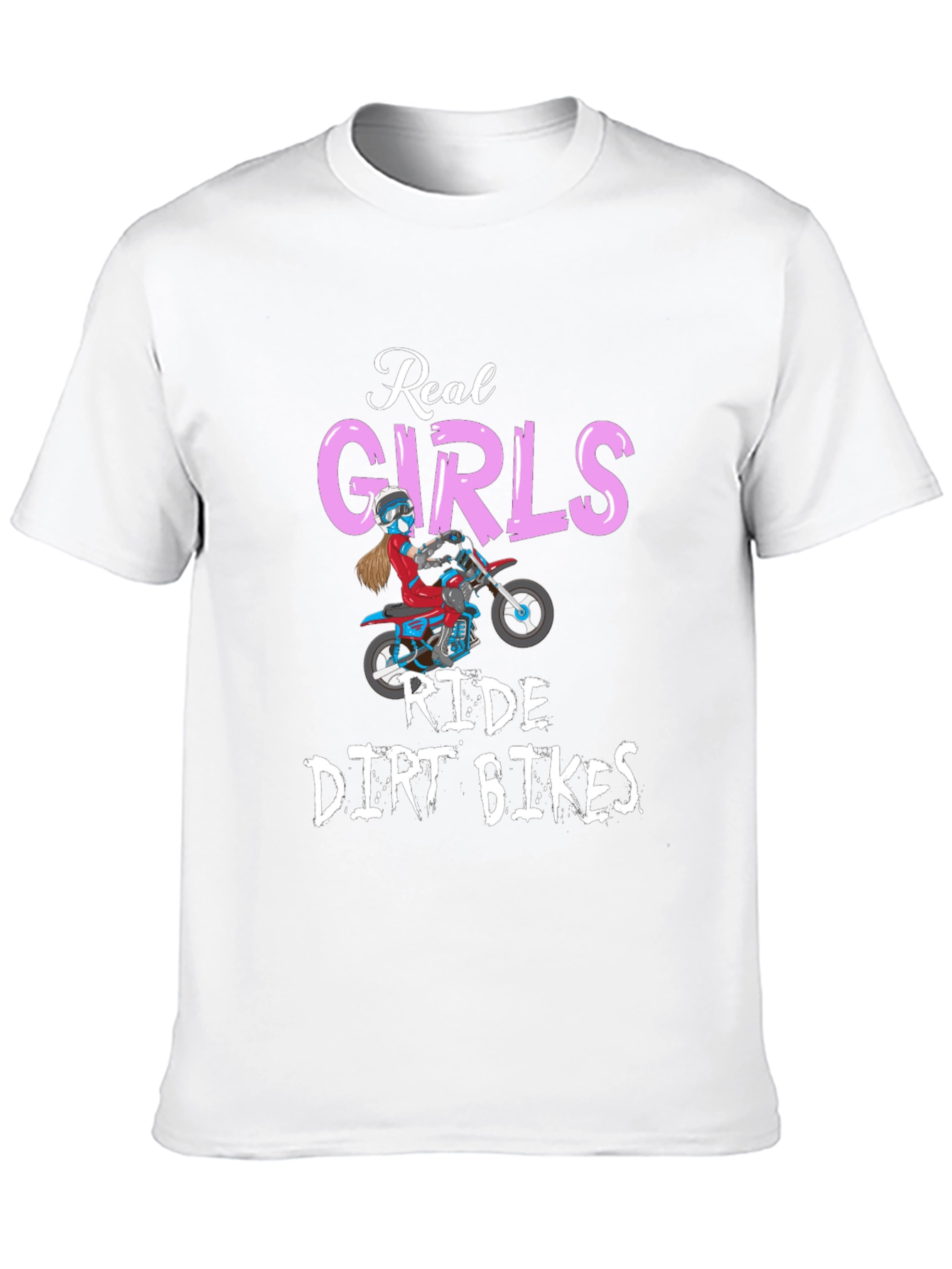Real Girls Ride Dirt Bikes Graphic Tee