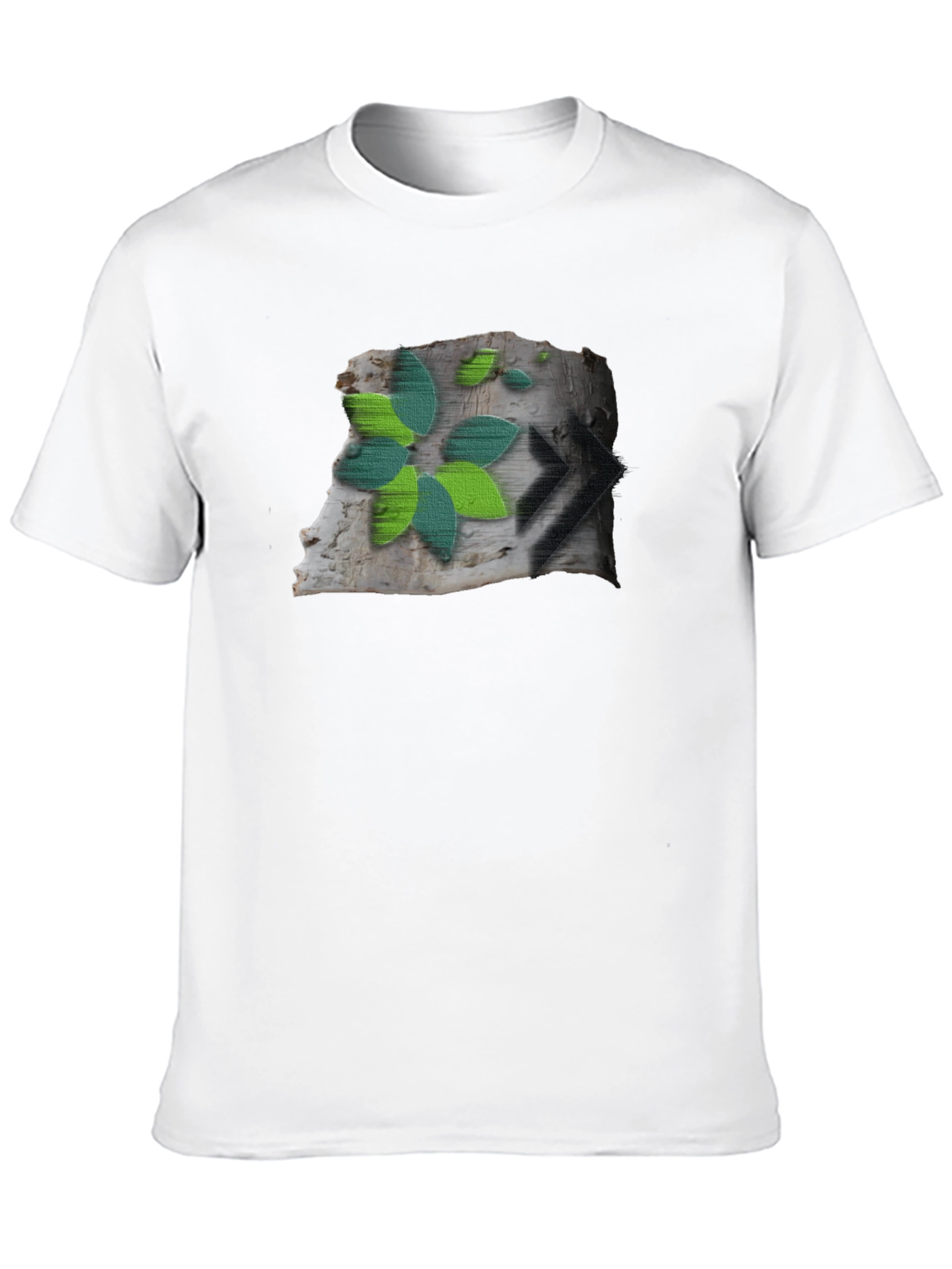Nature Graphic Black T-Shirt
