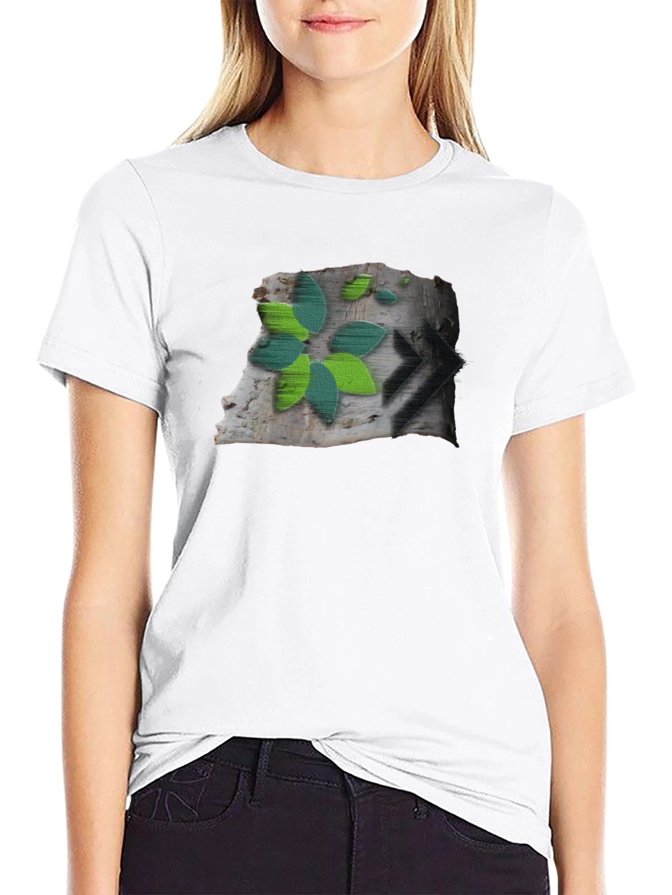 Nature Graphic Black T-Shirt