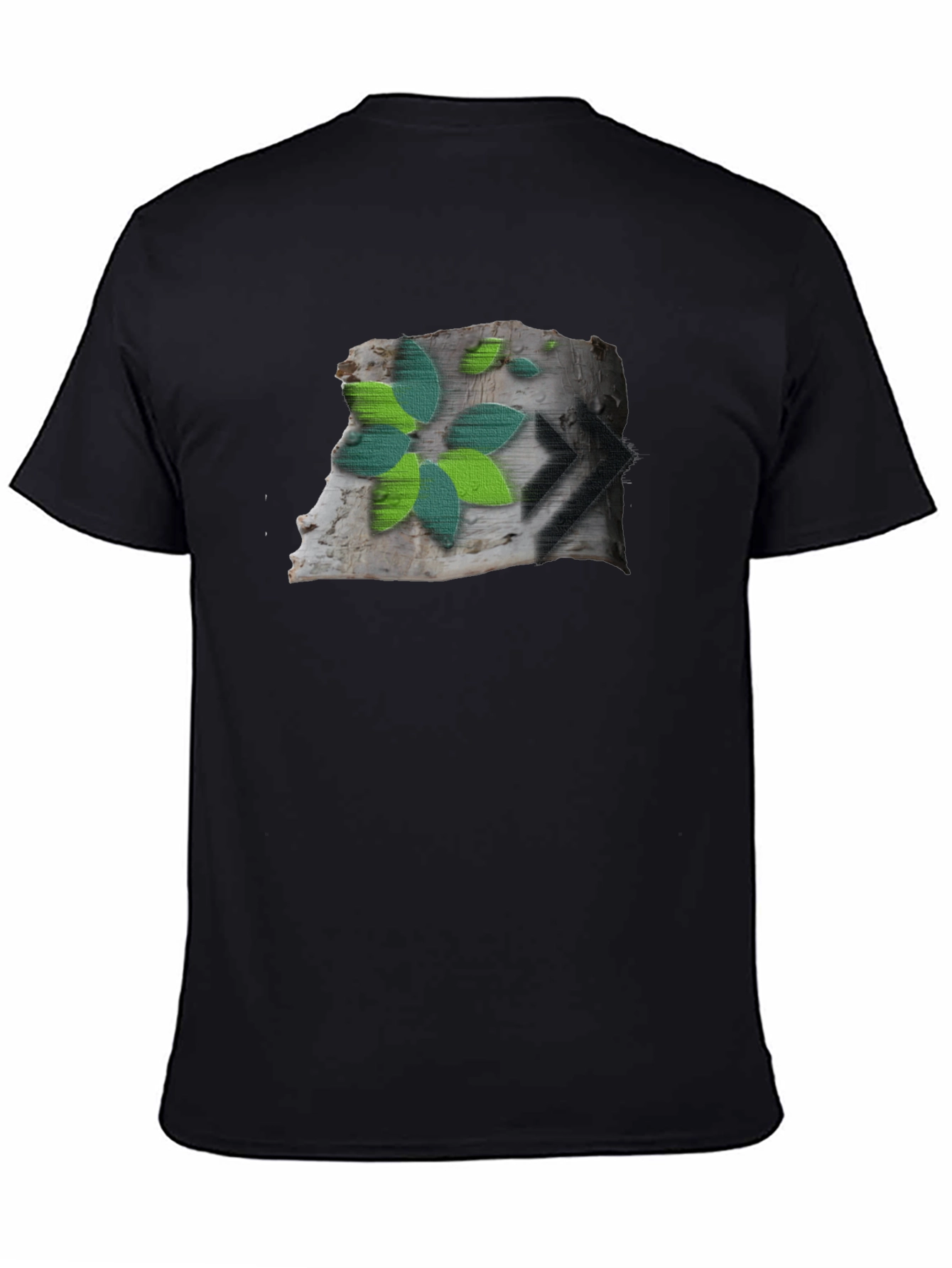Nature Graphic Black T-Shirt