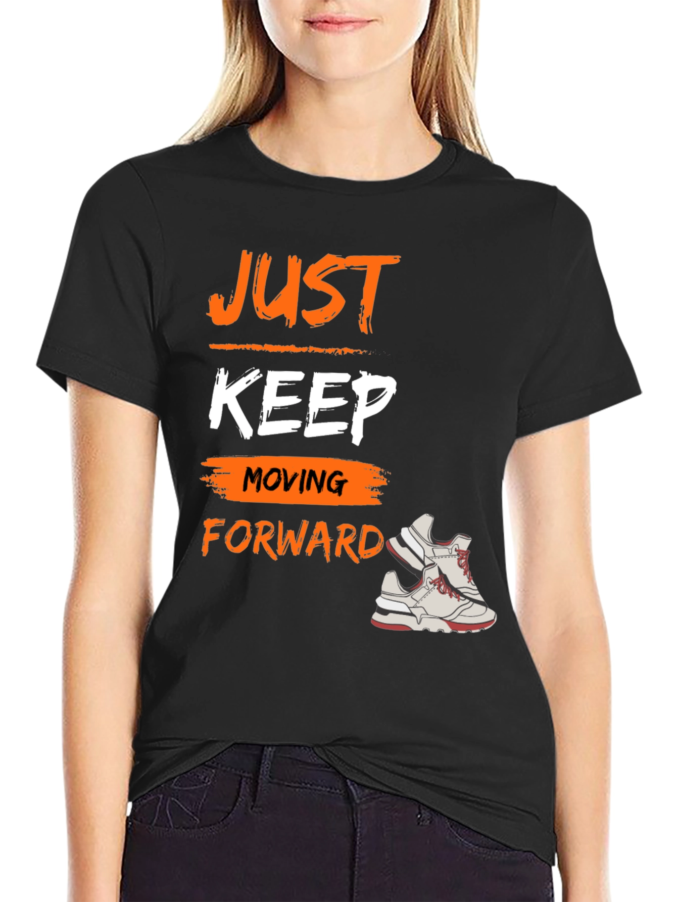 Just Keep Moving Forward Graphic Tee