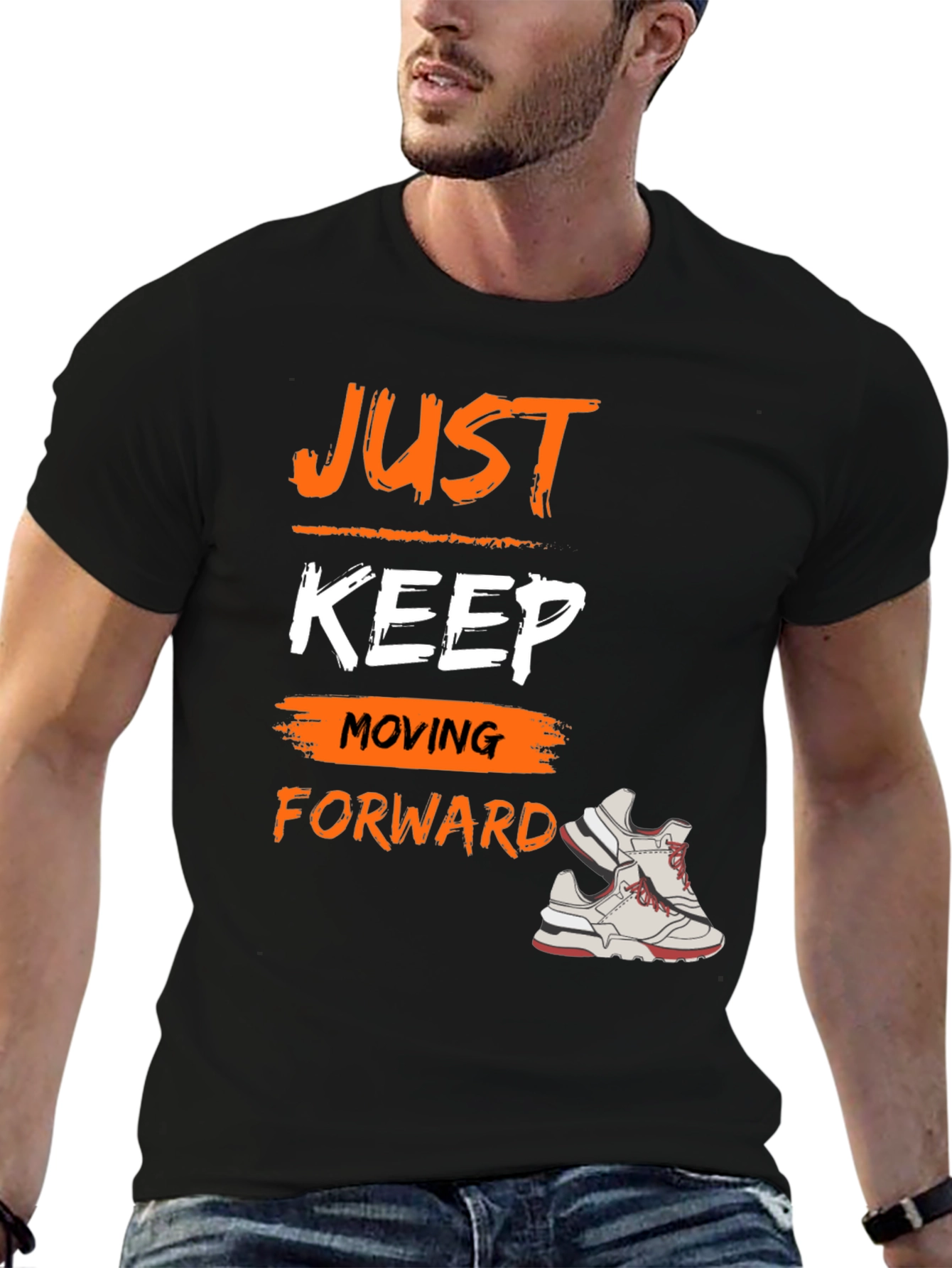 Just Keep Moving Forward Graphic Tee