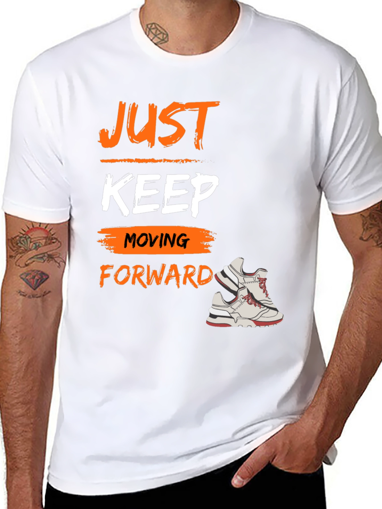 Just Keep Moving Forward Graphic Tee
