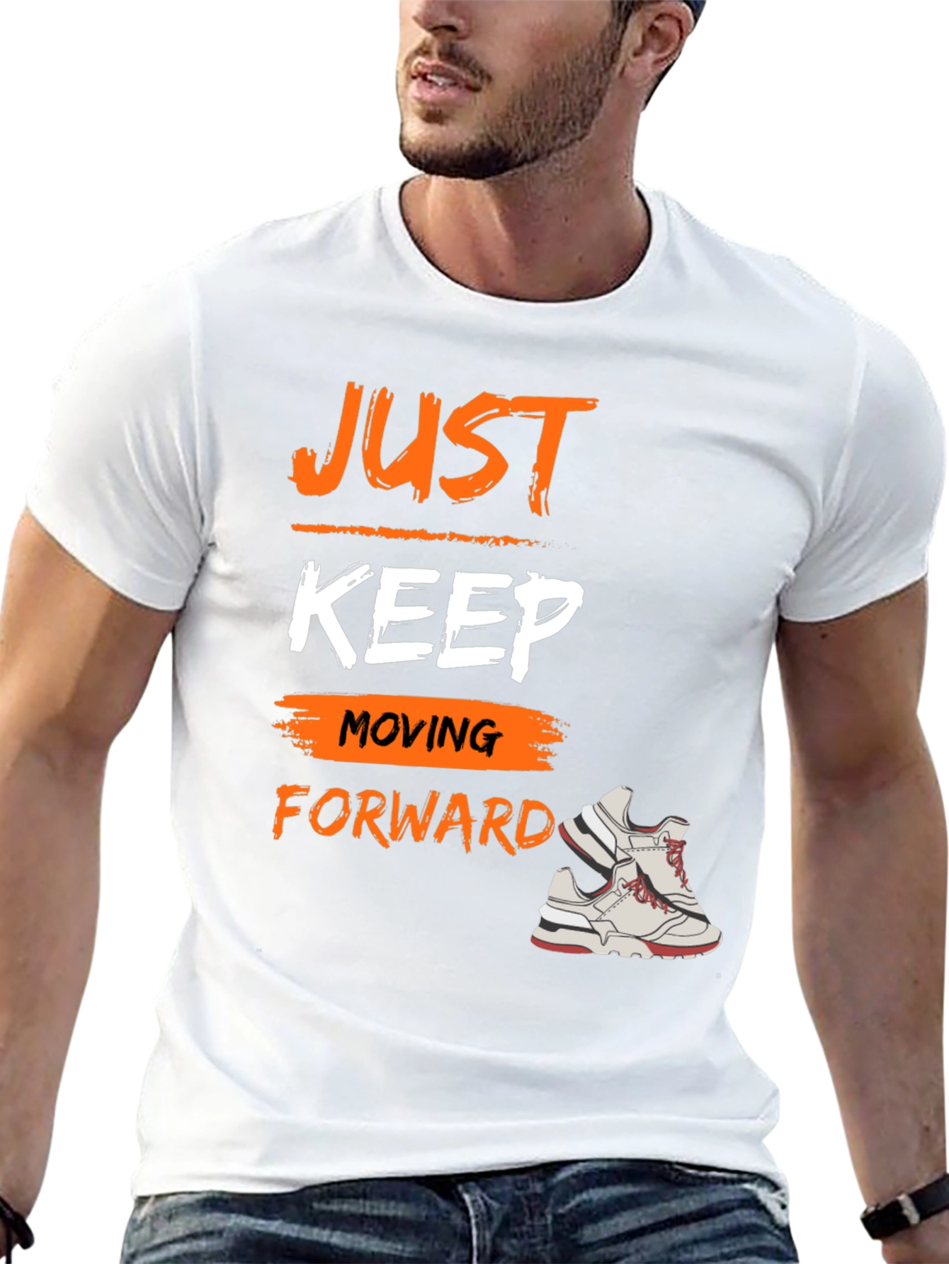Just Keep Moving Forward Graphic Tee