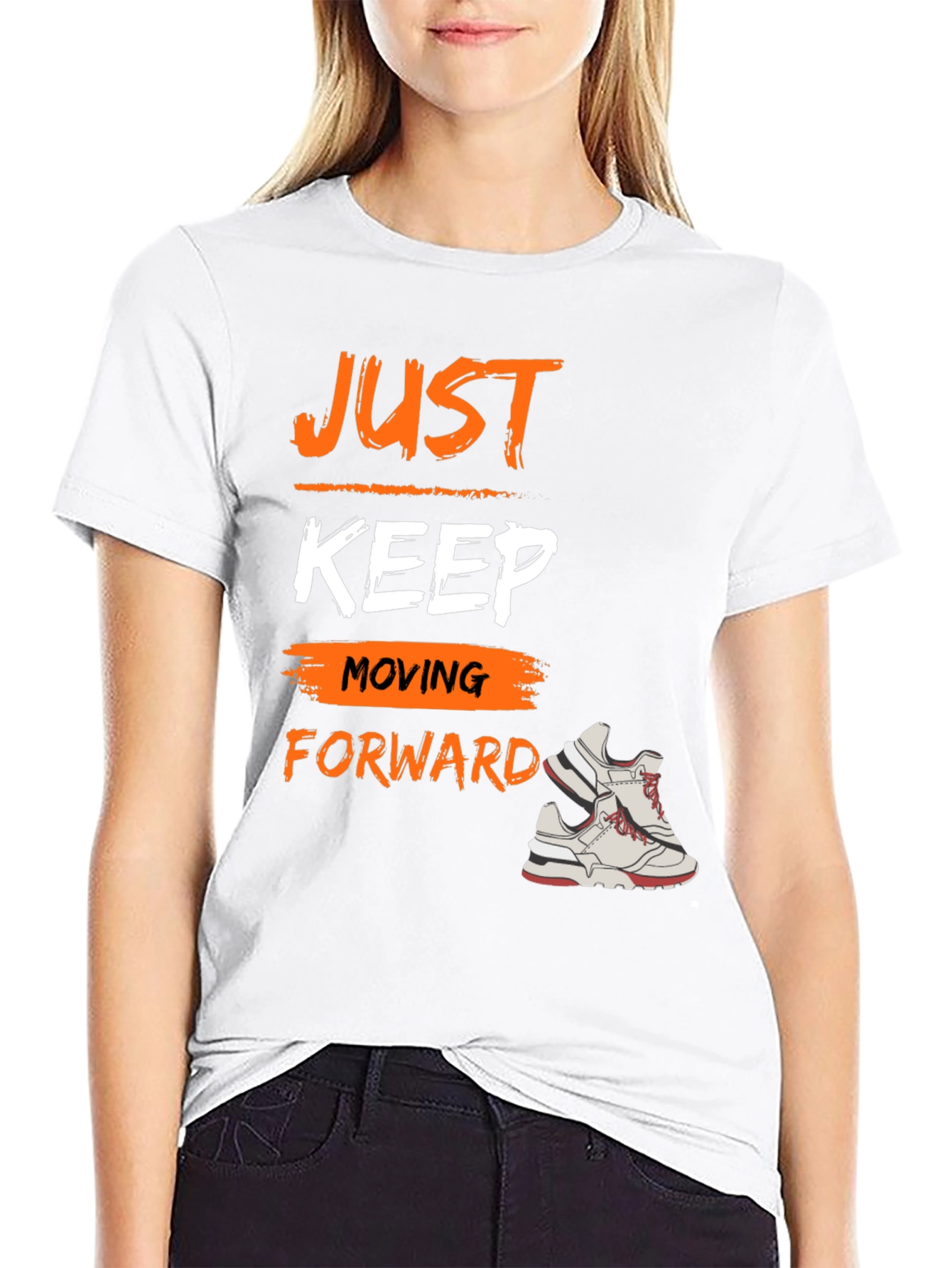 Just Keep Moving Forward Graphic Tee