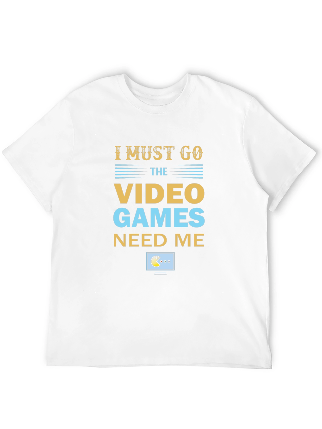 I Must Go Video Games Mens T-Shirt
