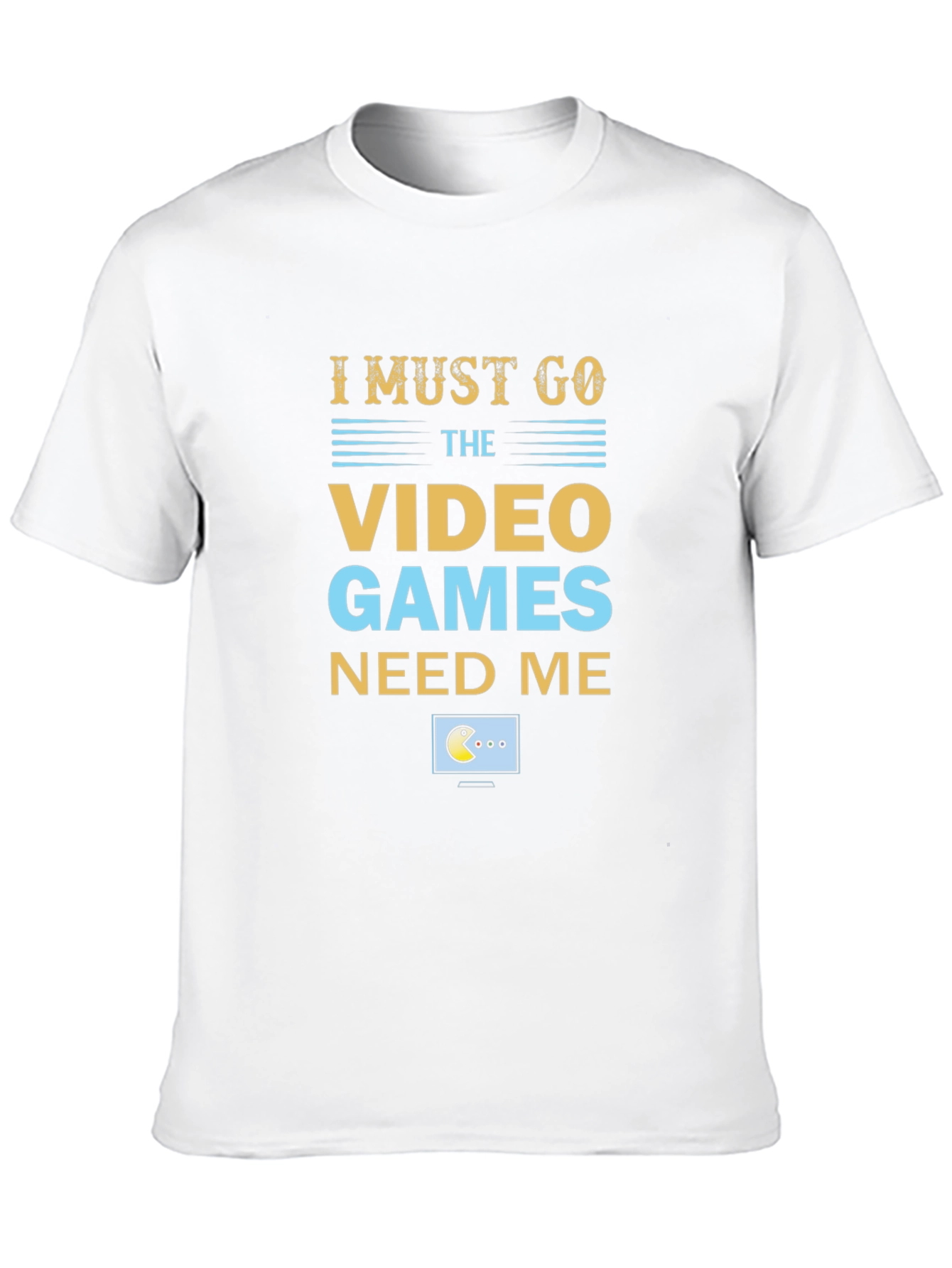 I Must Go Video Games Mens T-Shirt