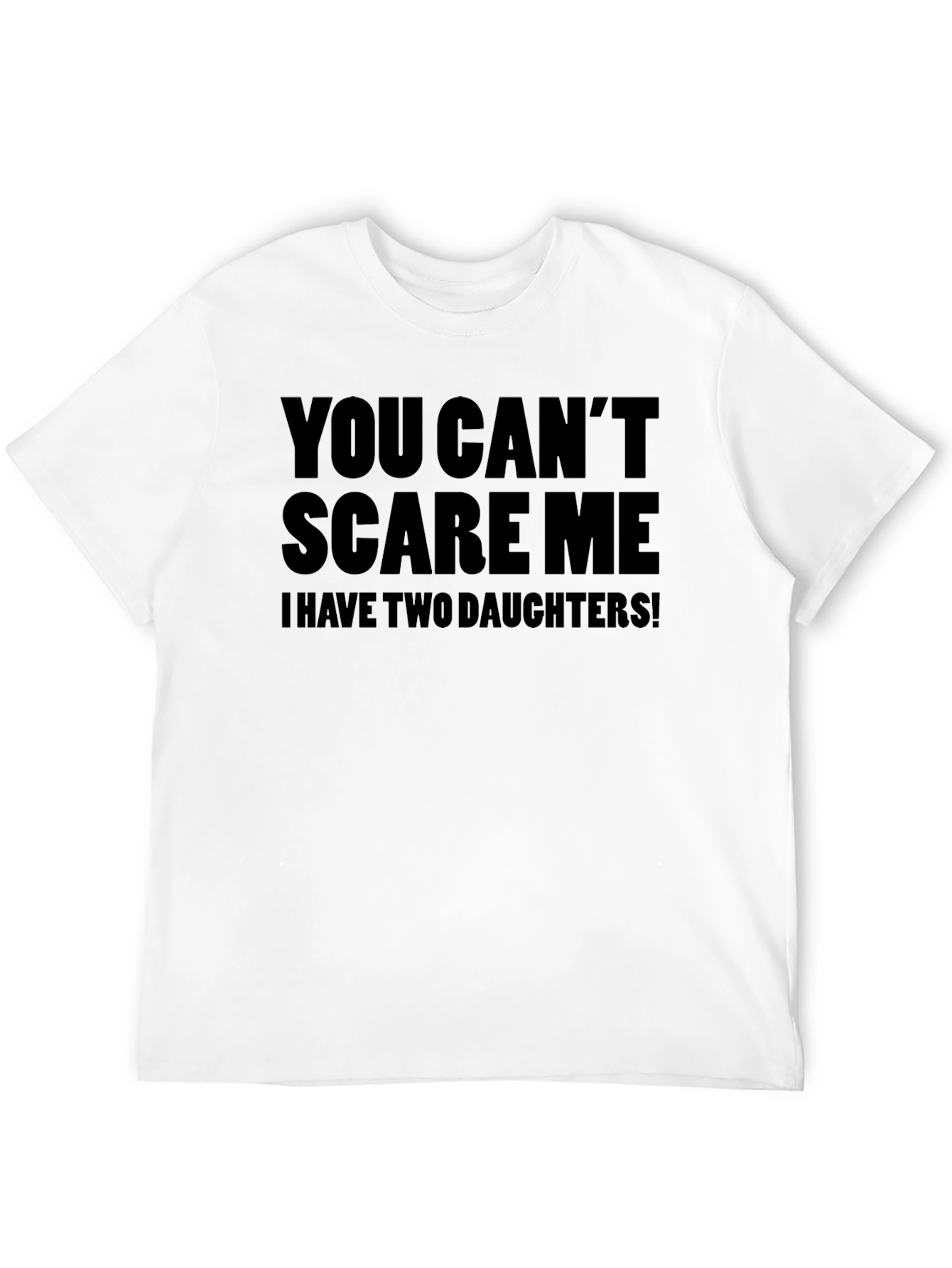 Dads Two Daughters Graphic Tee - Black