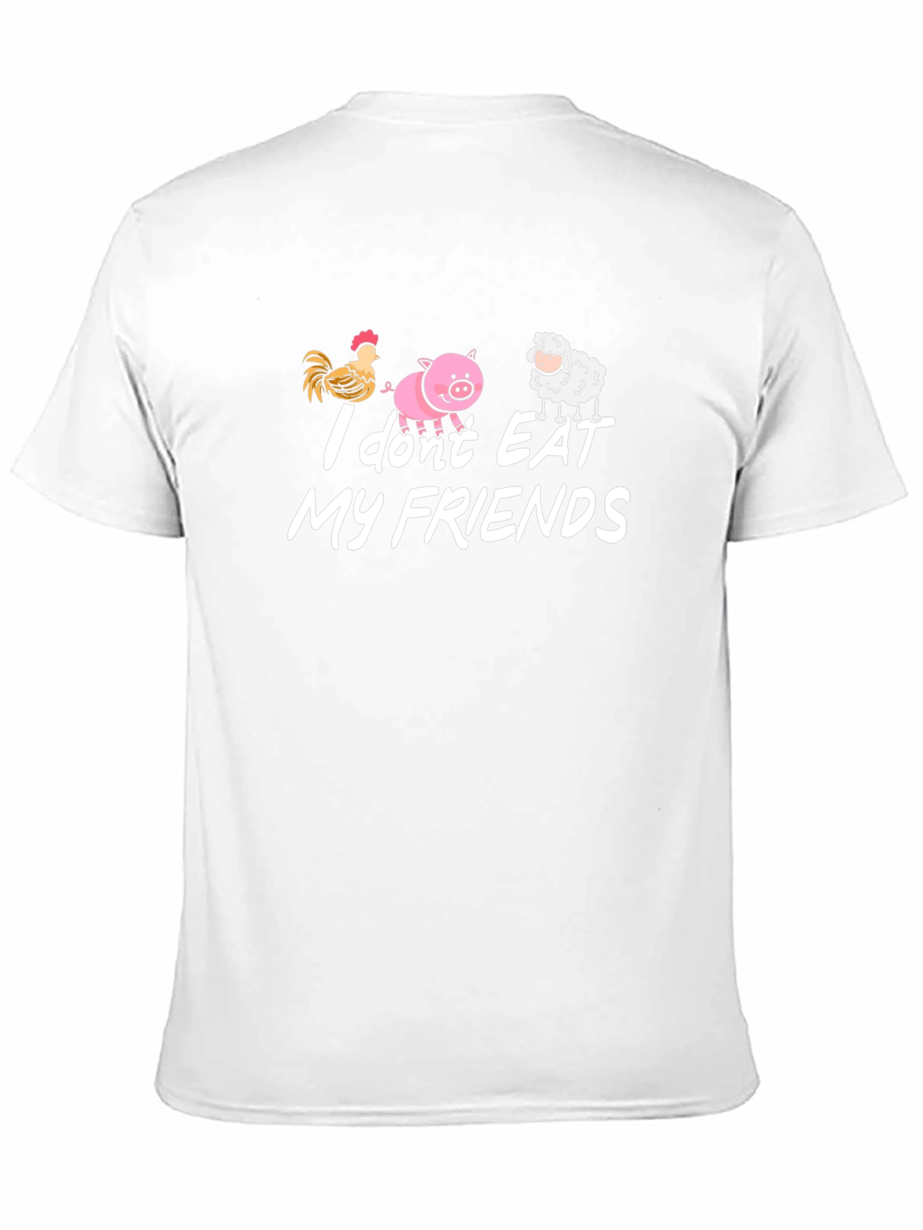 Vegan T-Shirt: I Dont Eat My Friends Tee