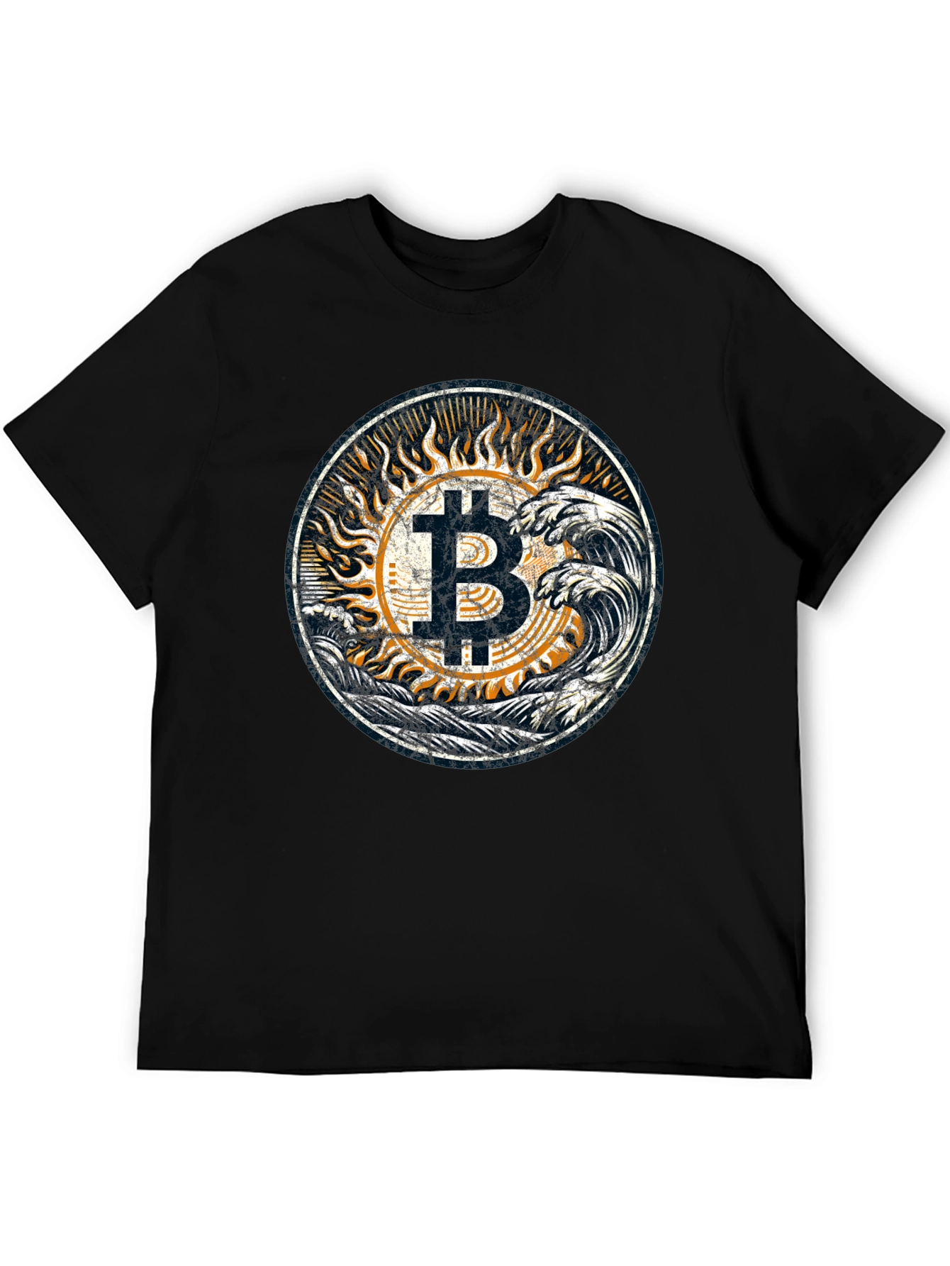 Bitcoin Waves Graphic Tee - Crypto Style