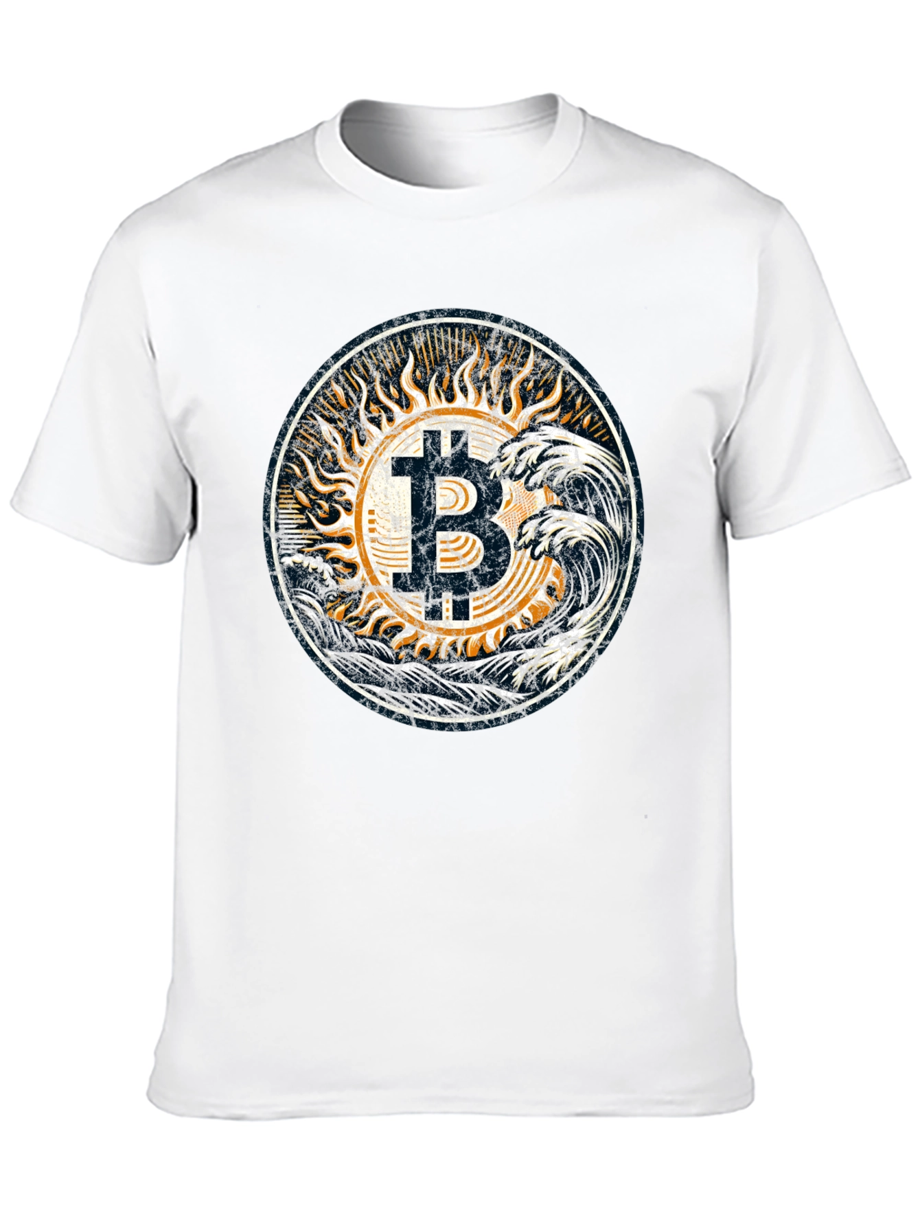 Bitcoin Waves Graphic Tee - Crypto Style