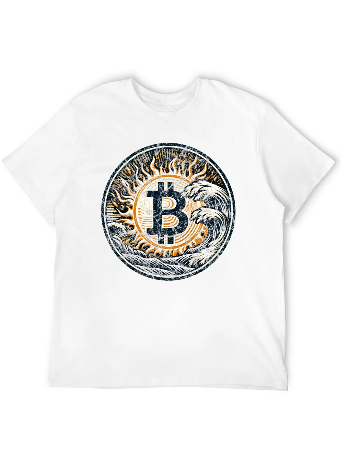 Bitcoin Waves Graphic Tee - Crypto Style