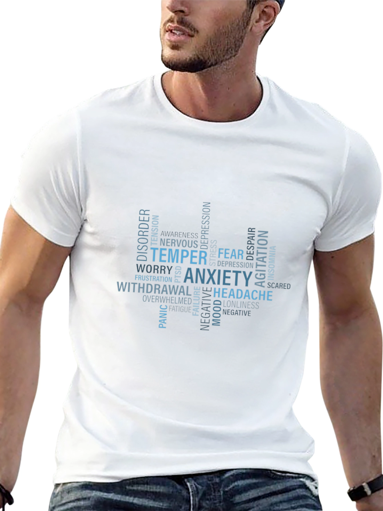 Anxiety & Mental Health Awareness Graphic T-Shirt