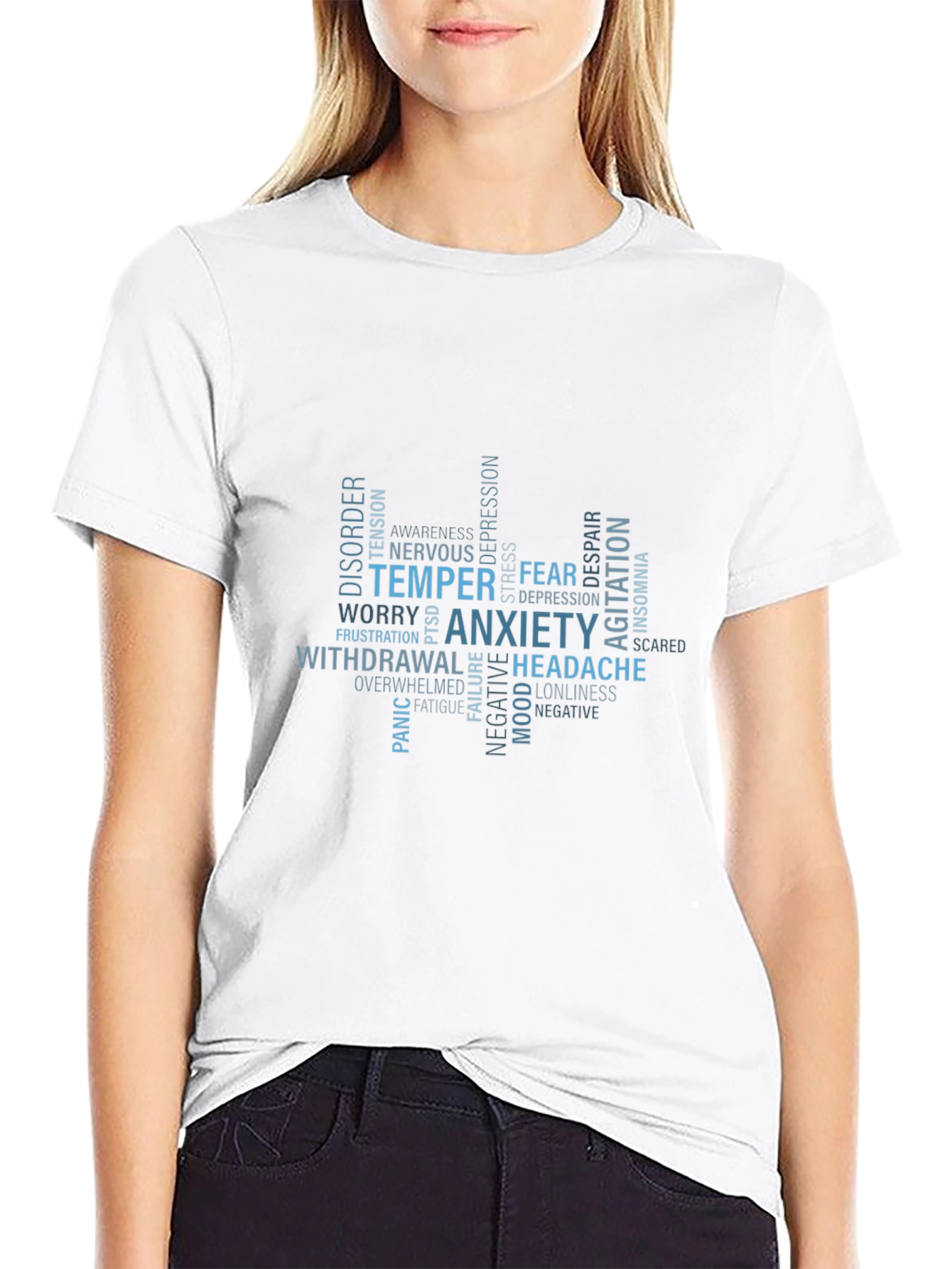 Anxiety & Mental Health Awareness Graphic T-Shirt