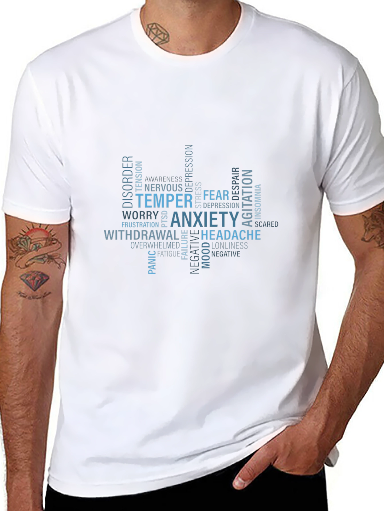 Anxiety & Mental Health Awareness Graphic T-Shirt