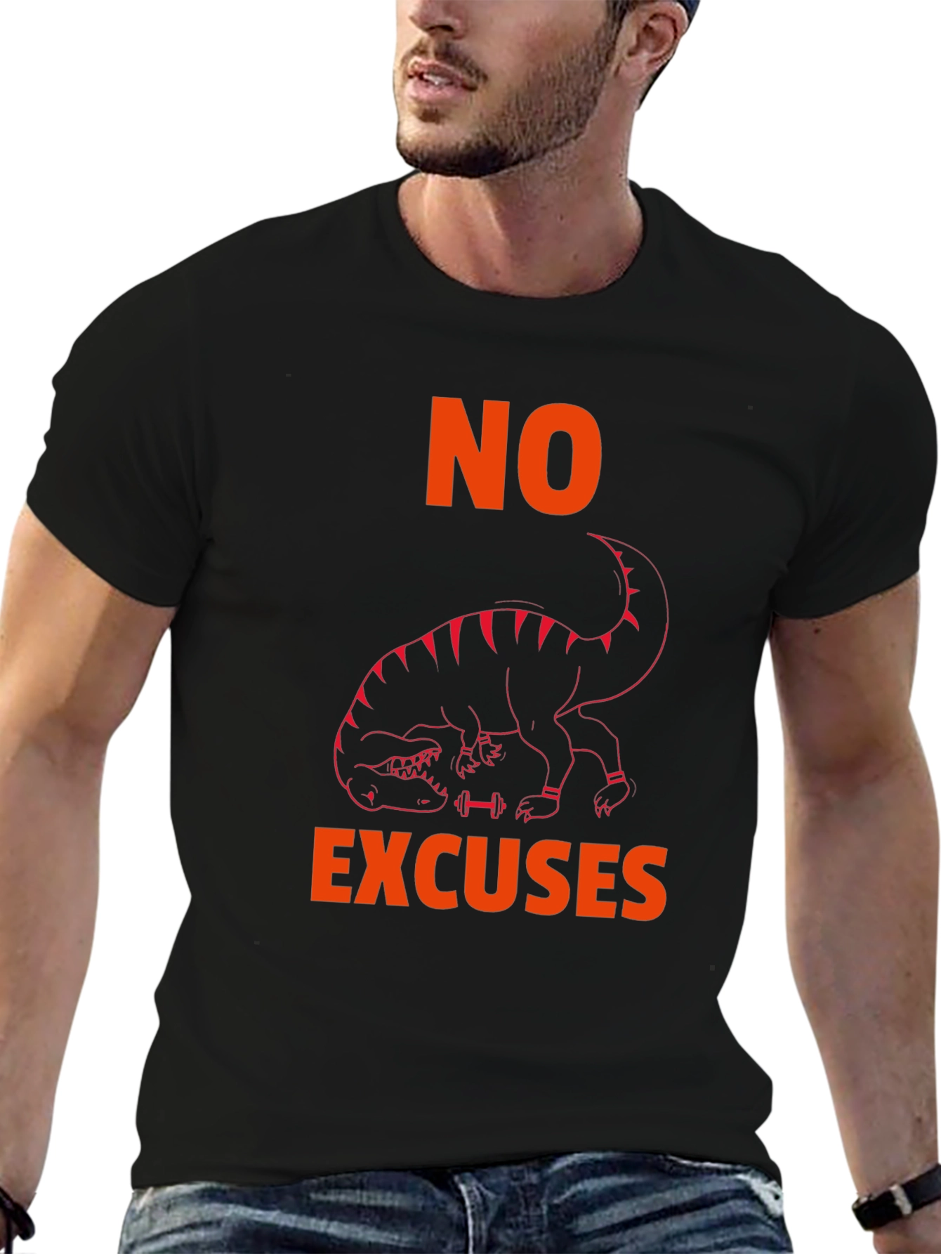No Excuses T-Rex Workout T-Shirt