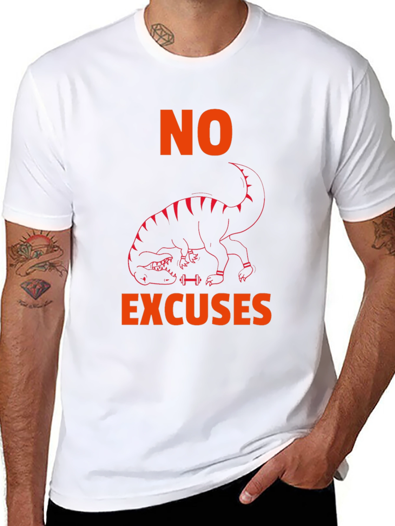 No Excuses T-Rex Workout T-Shirt