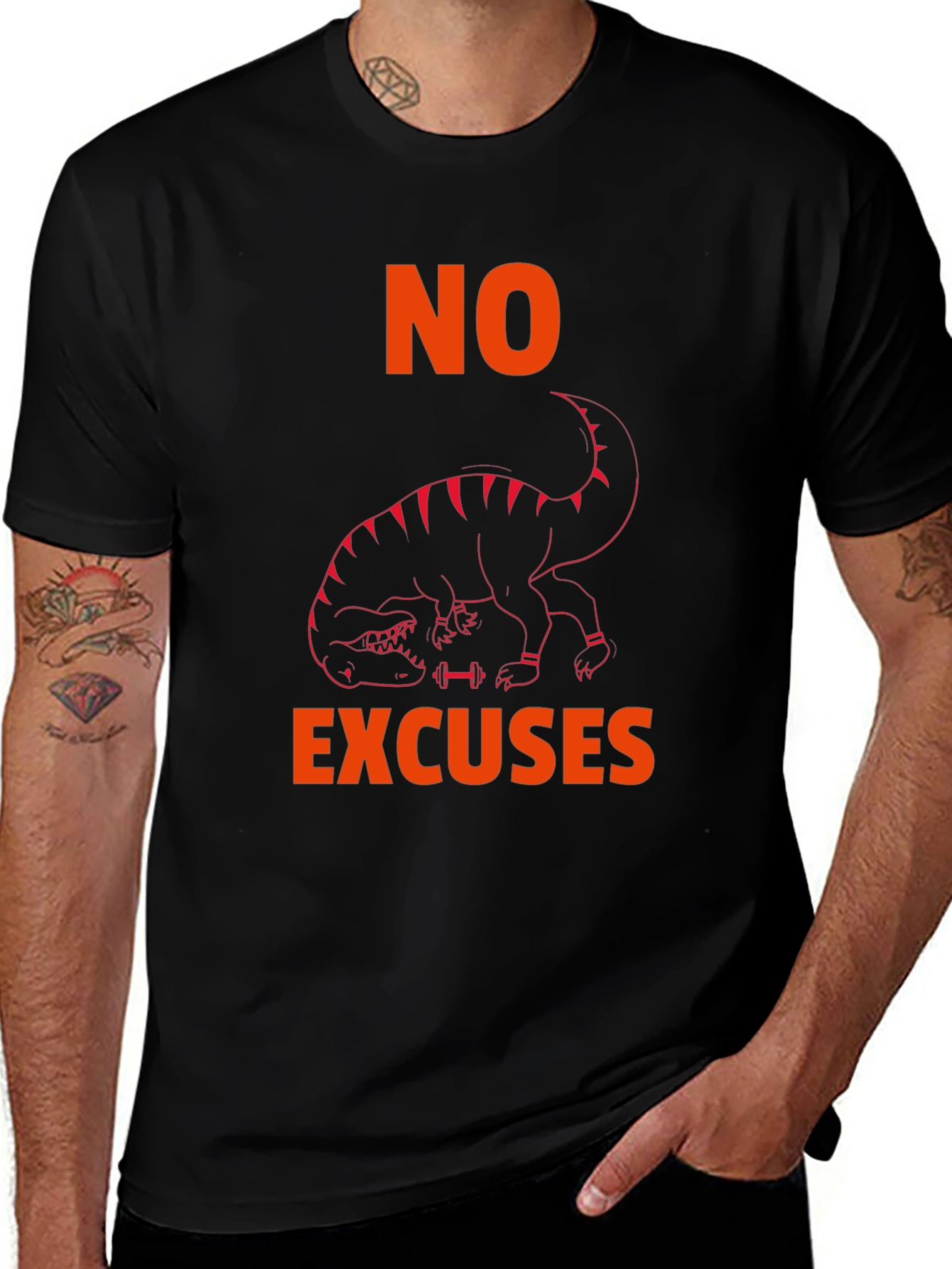 No Excuses T-Rex Workout T-Shirt