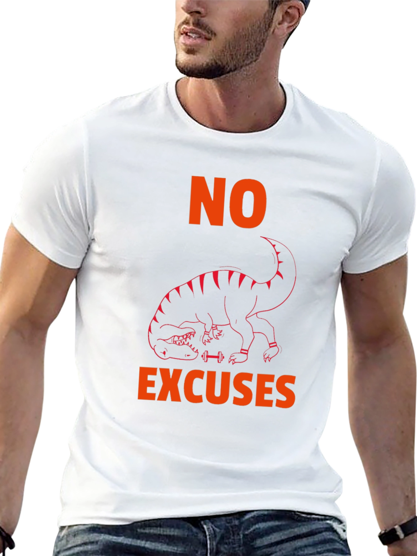 No Excuses T-Rex Workout T-Shirt