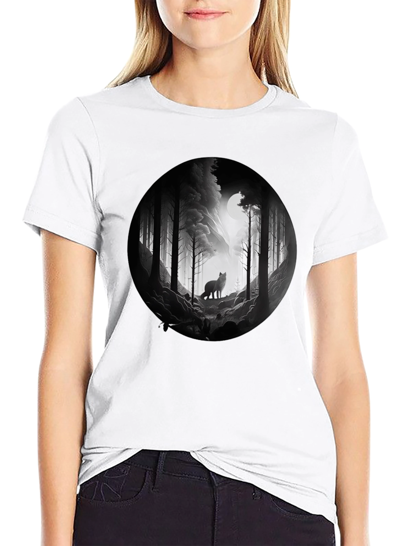 Wolf Moon Forest T-Shirt