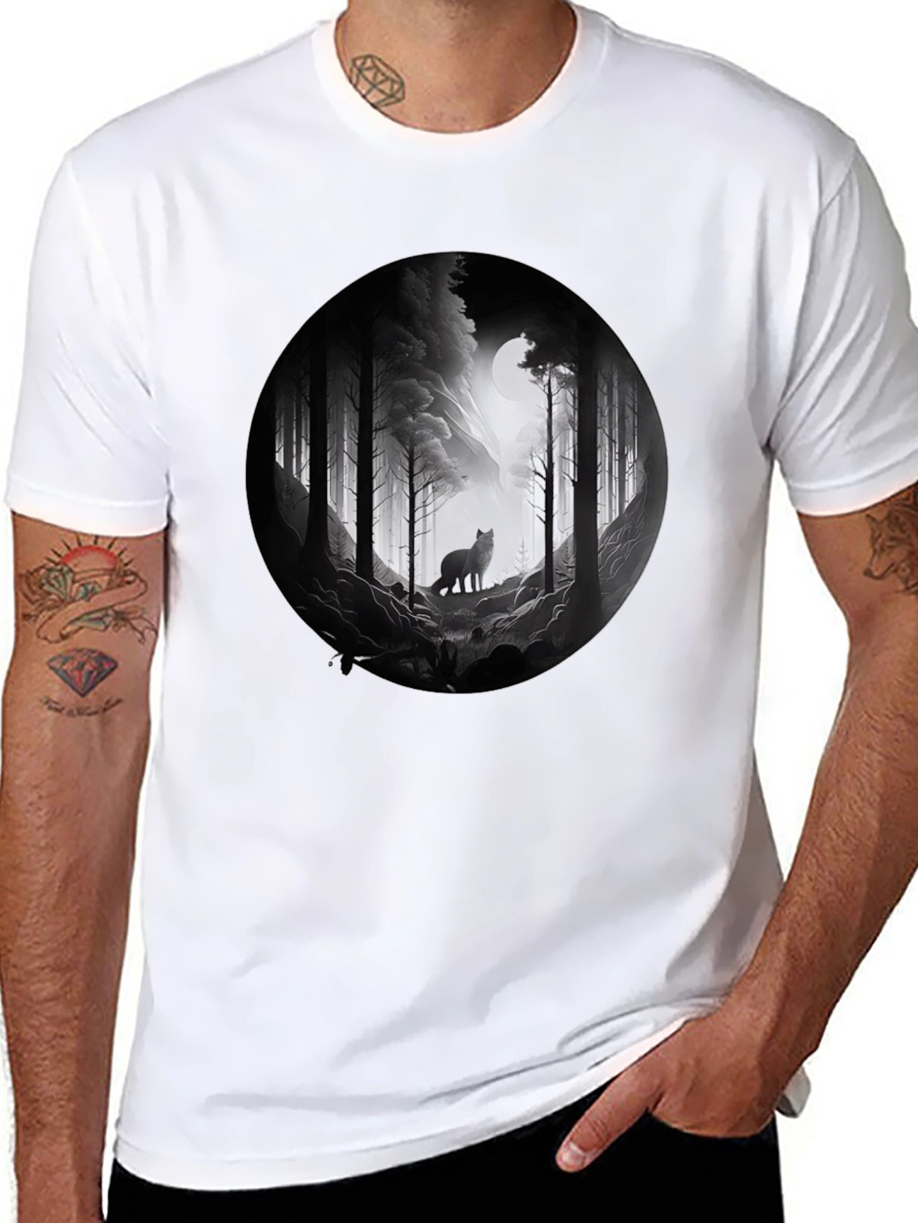 Wolf Moon Forest T-Shirt