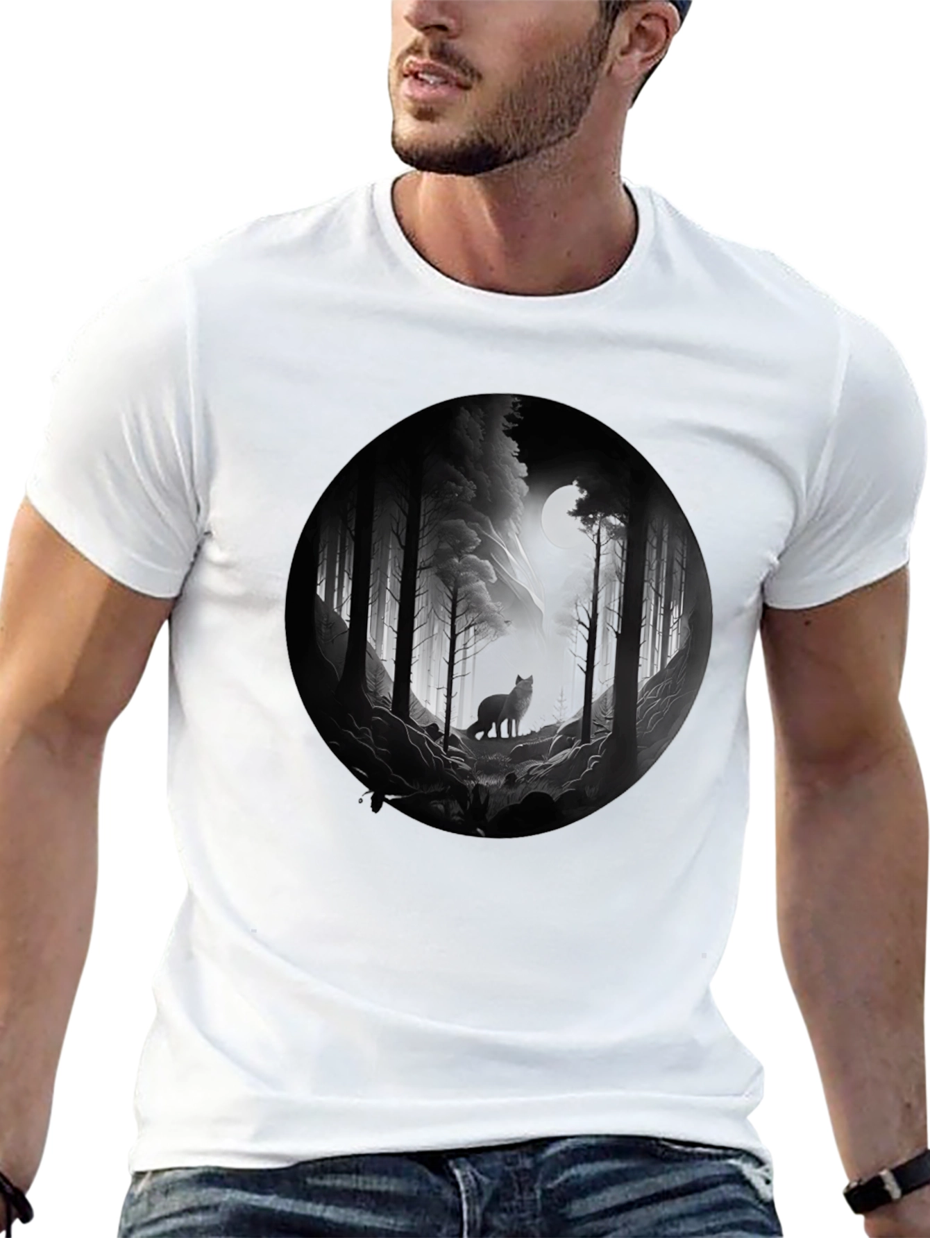 Wolf Moon Forest T-Shirt