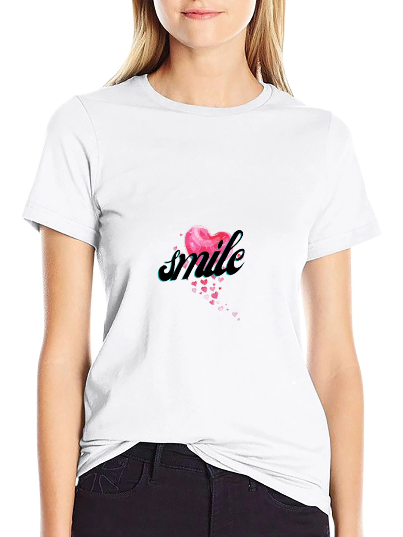 Smile Heart T-Shirt - Stylish Graphic Tee