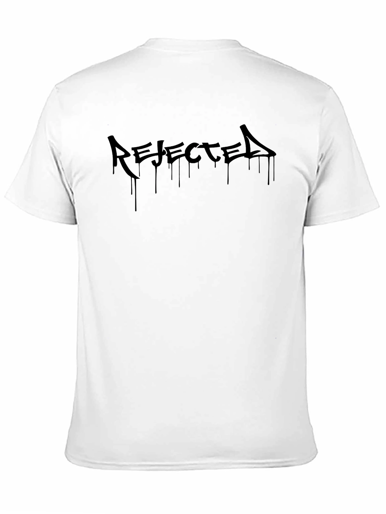 Rejected Black Graphic T-Shirt - Edgy Streetwear