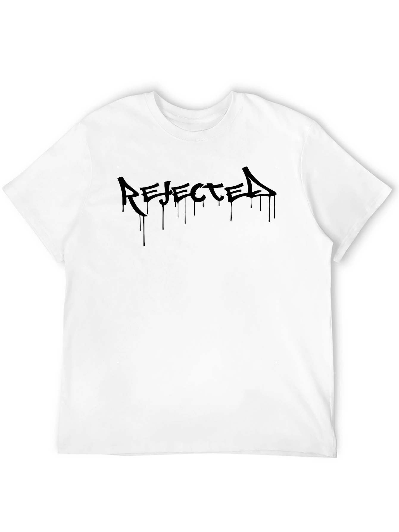 Rejected Black Graphic T-Shirt - Edgy Streetwear