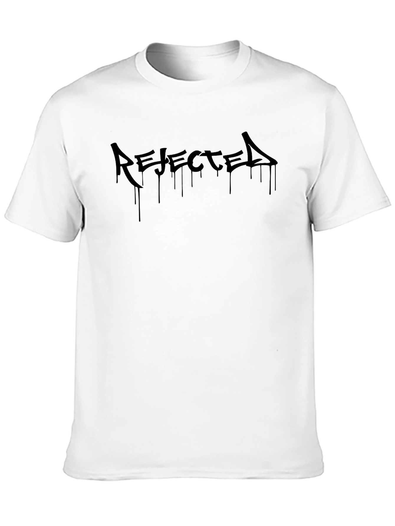 Rejected Black Graphic T-Shirt - Edgy Streetwear