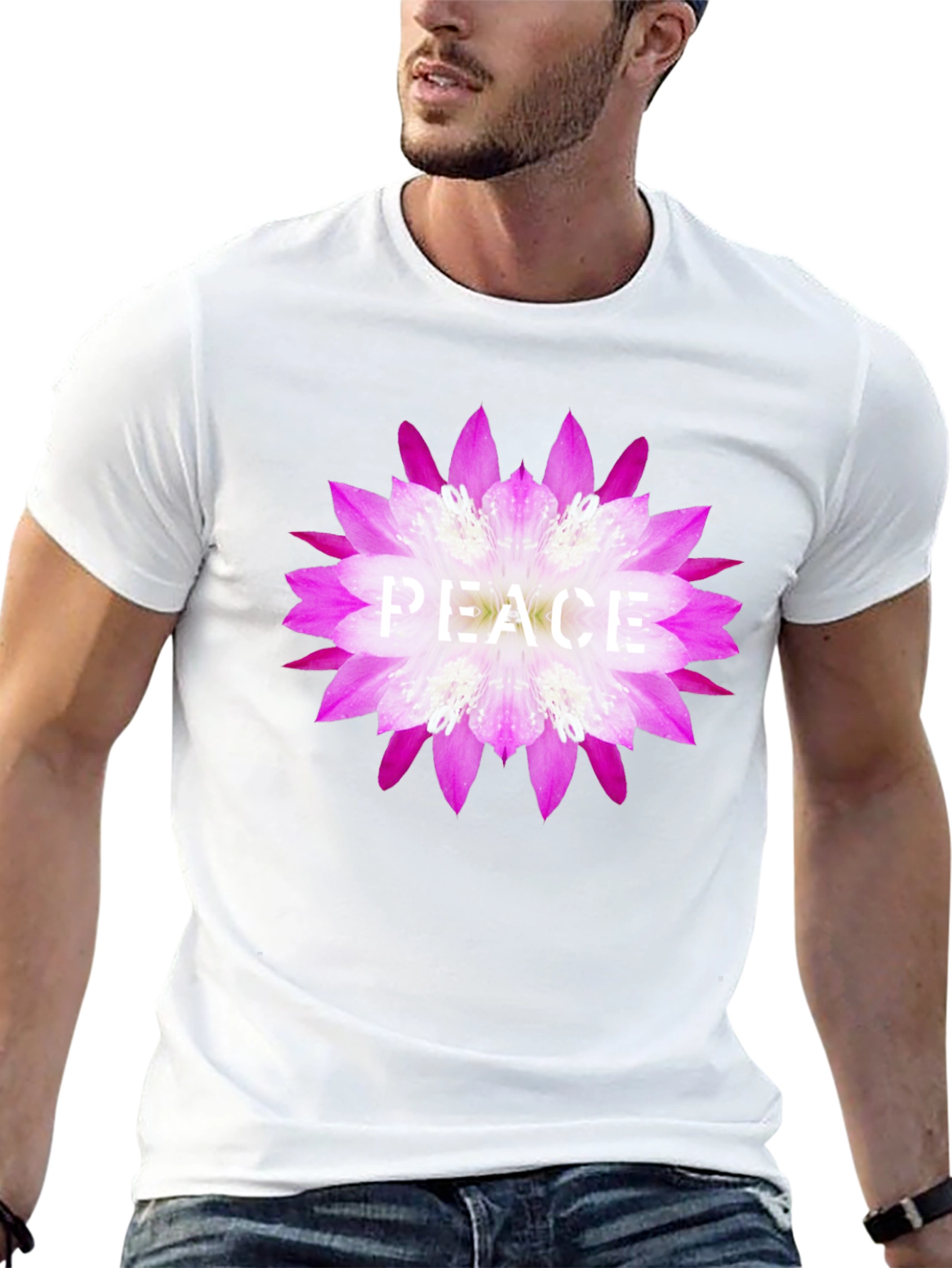 Peace Flower Graphic T-Shirt