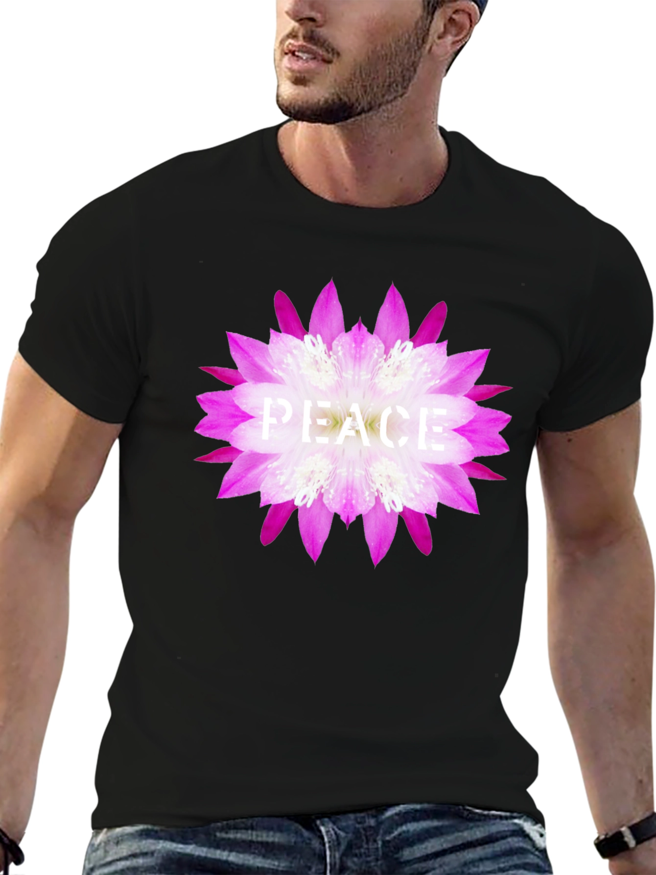 Peace Flower Graphic T-Shirt