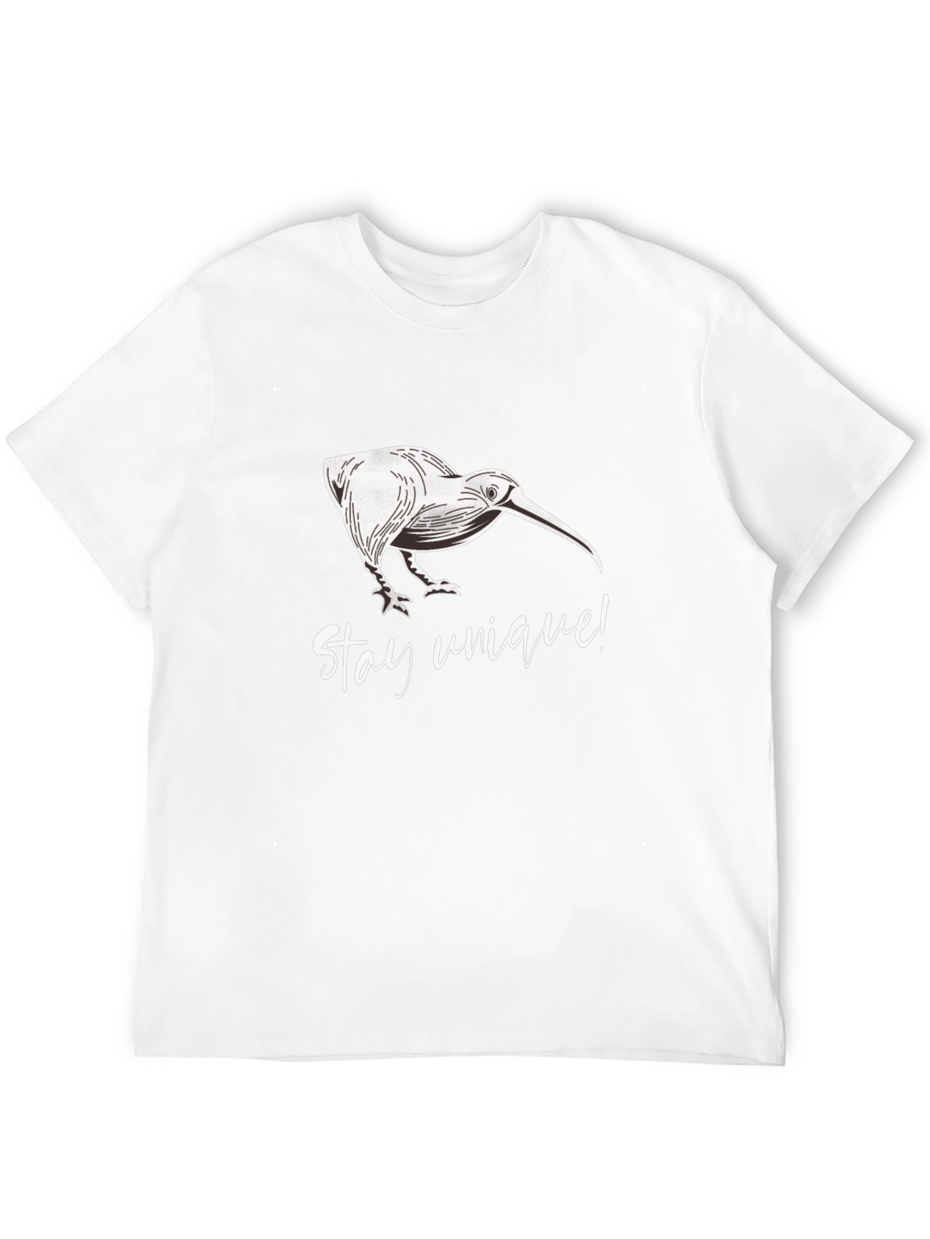 Stay Unique Kiwi Bird Black T-Shirt