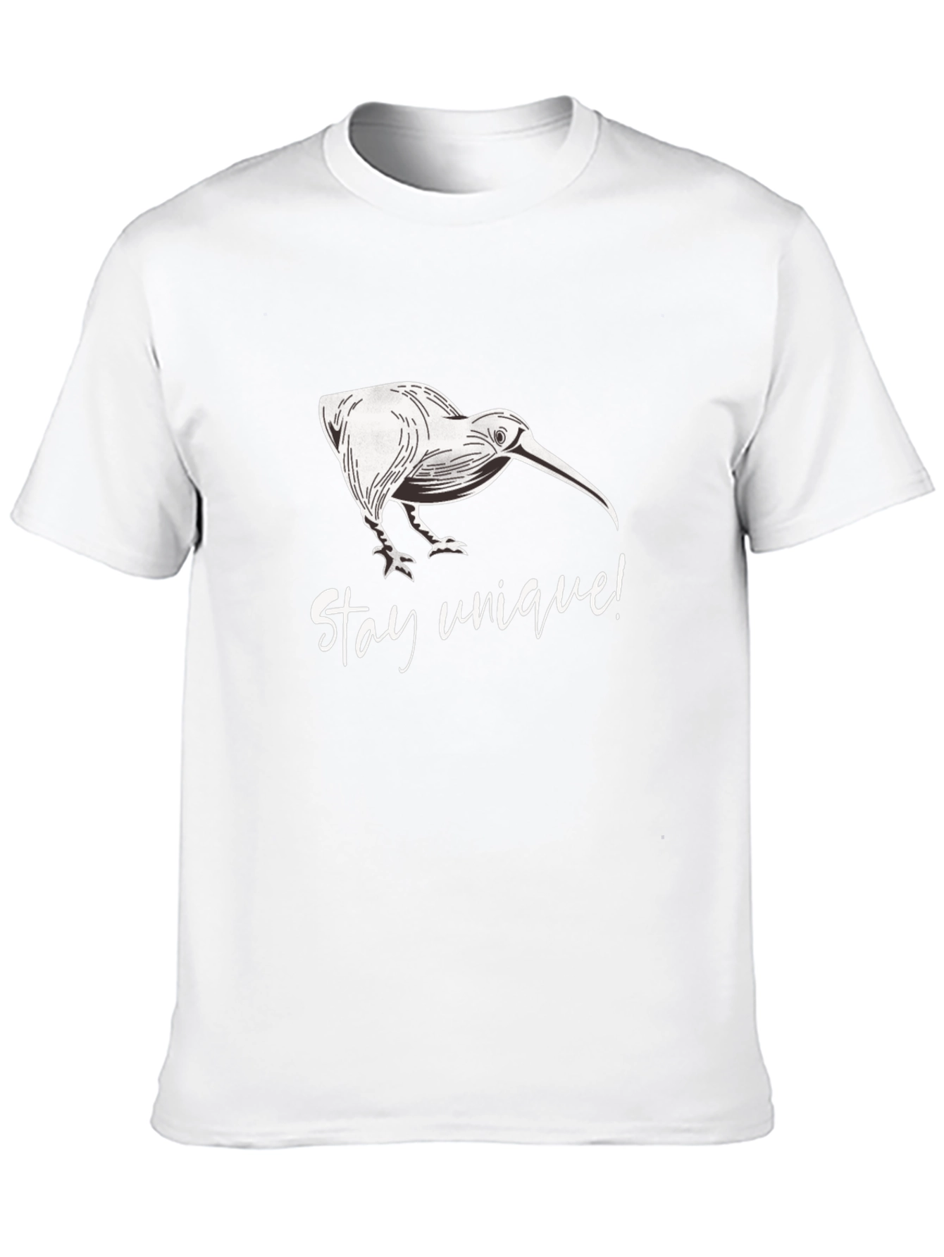 Stay Unique Kiwi Bird Black T-Shirt